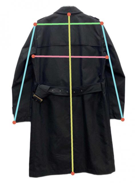 中古・古着通販】HERNO (ヘルノ) トレンチコート ブラック サイズ:48