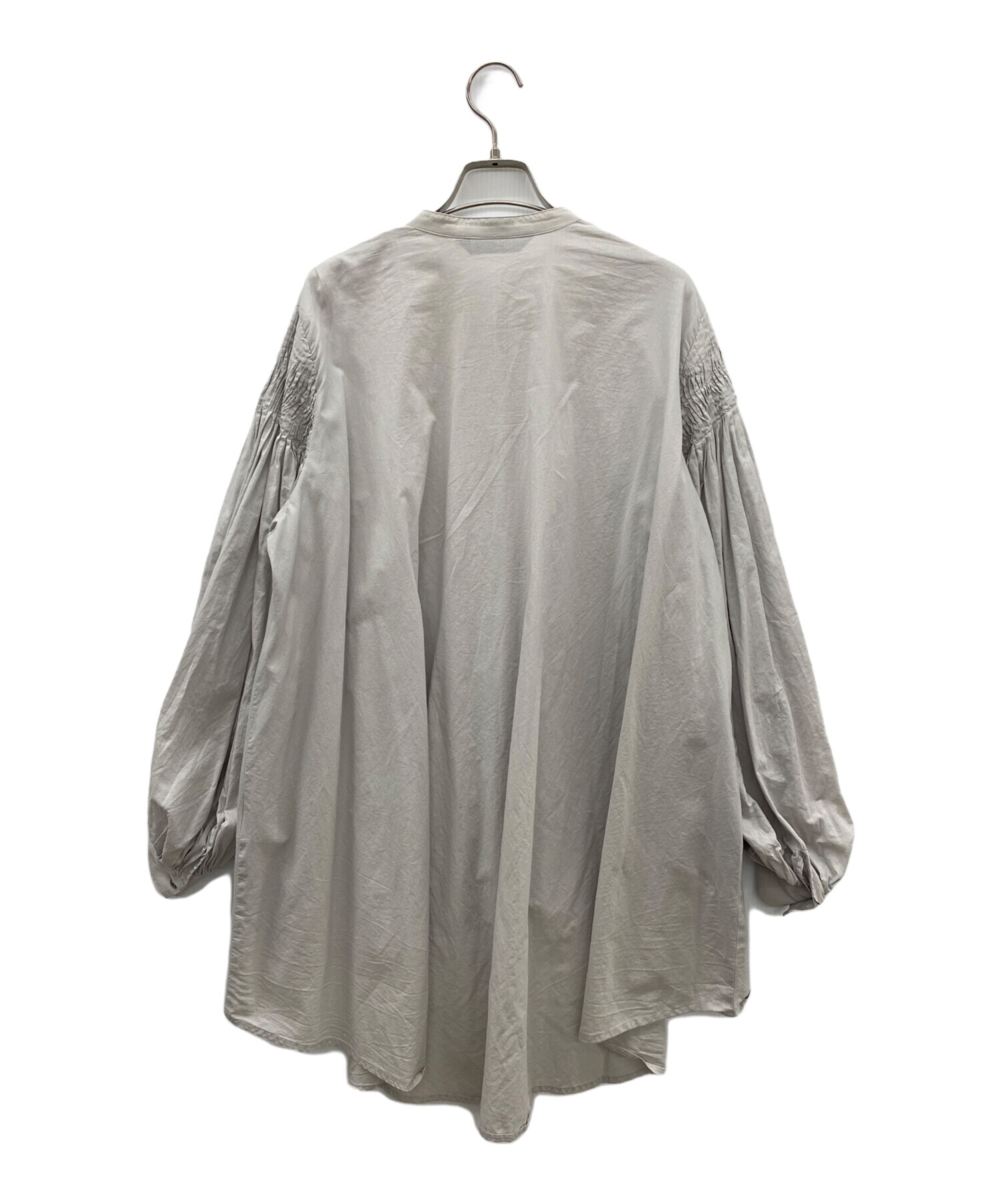 中古・古着通販】mizuiro-ind (ミズイロインド) 長袖シャツ グレー