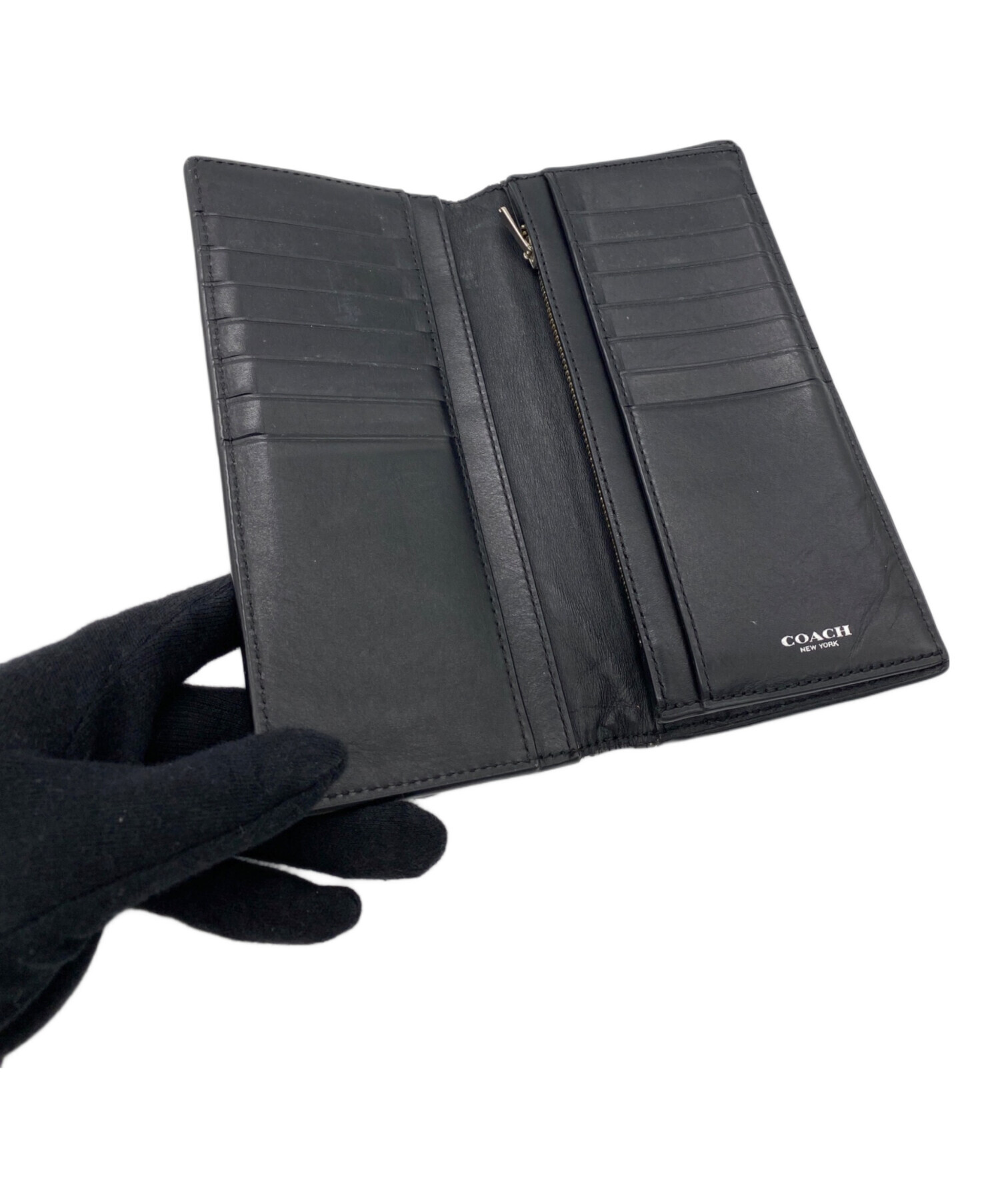 COACH コーチ 新品未使用 長財布パイソン ブラック COACH 長財布