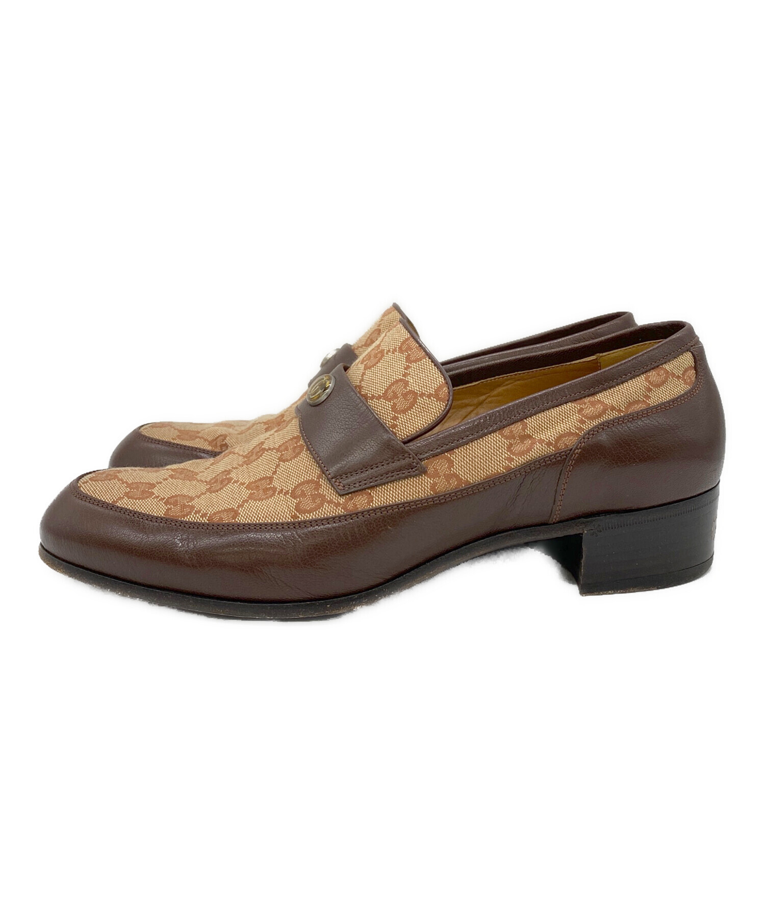 中古・古着通販】GUCCI (グッチ) ローファー ブラウン サイズ:SIZE