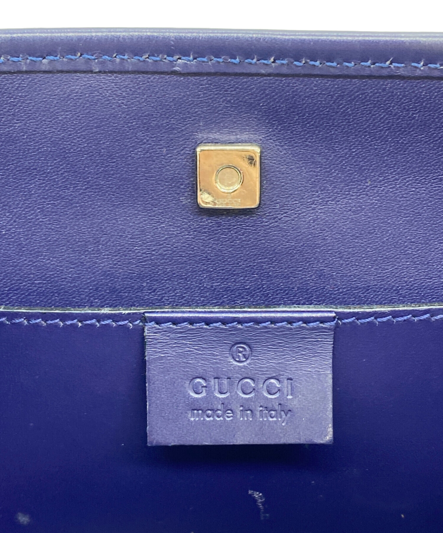 中古・古着通販】GUCCI (グッチ) ショルダーバッグ ブルー｜ブランド 