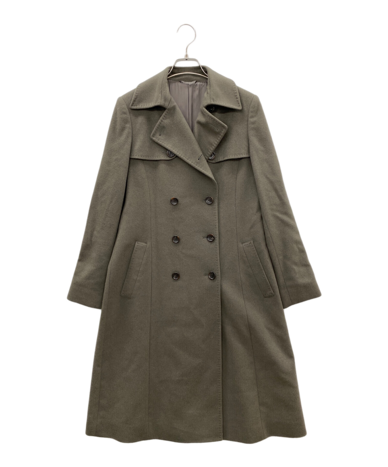中古・古着通販】ANAYI (アナイ) カシミヤコート グレー サイズ:38 