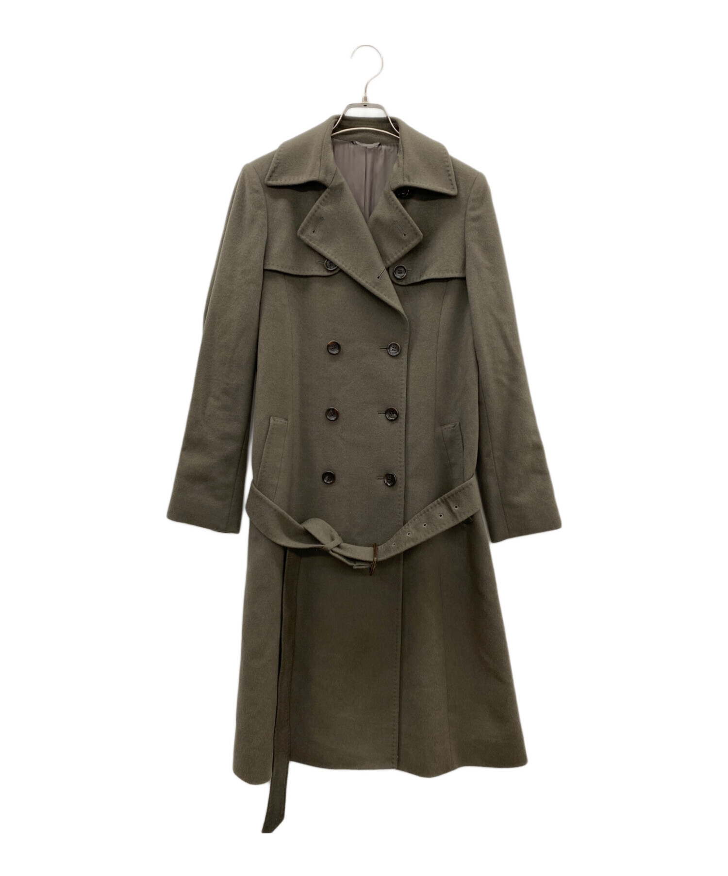 中古・古着通販】ANAYI (アナイ) カシミヤコート グレー サイズ:38 