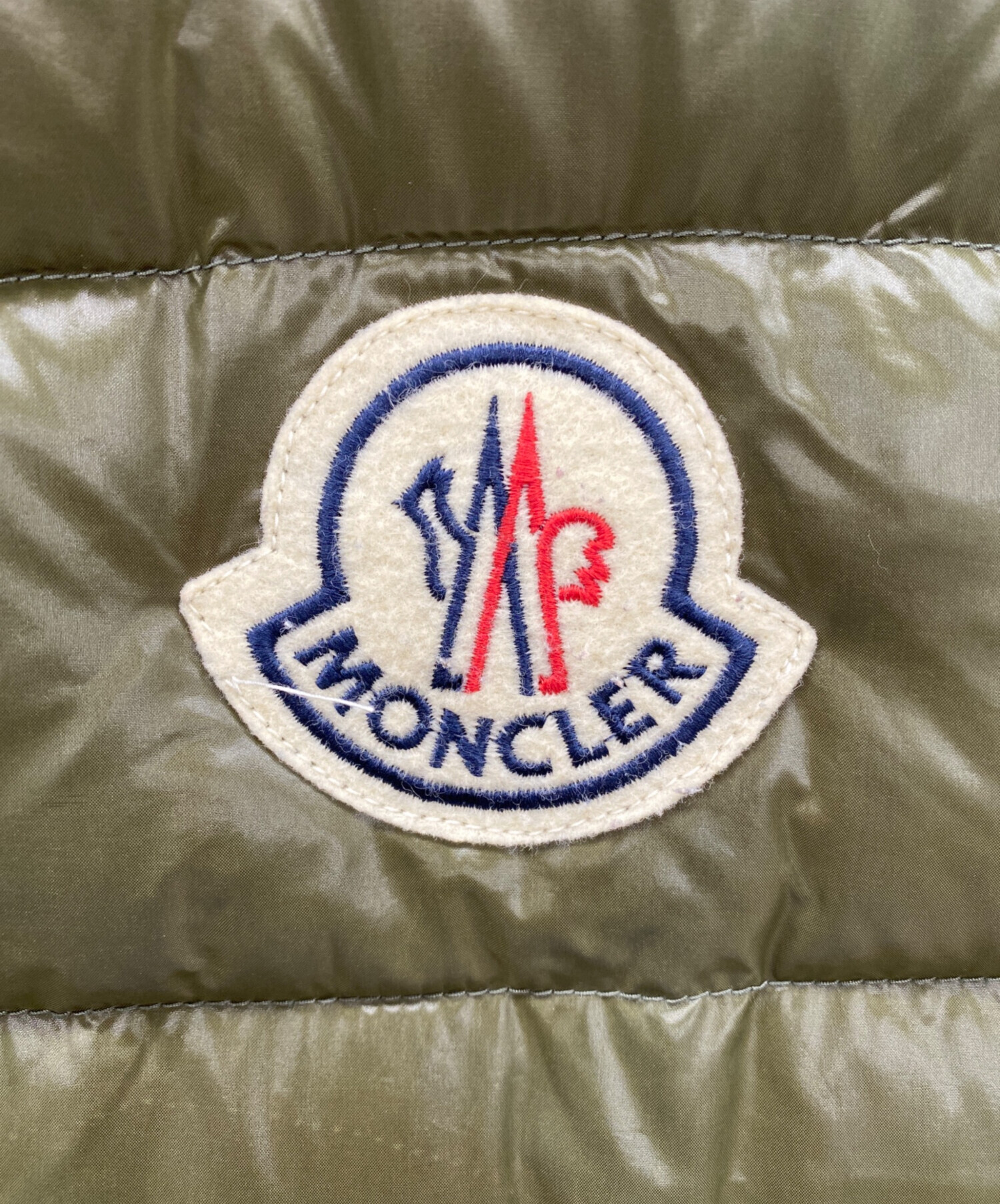 【未使用】MONCLER モンクレール ダウンベスト オリーブ サイズ0 中古・古着通販】MONCLER (モンクレール) ダウンベスト オリーブ