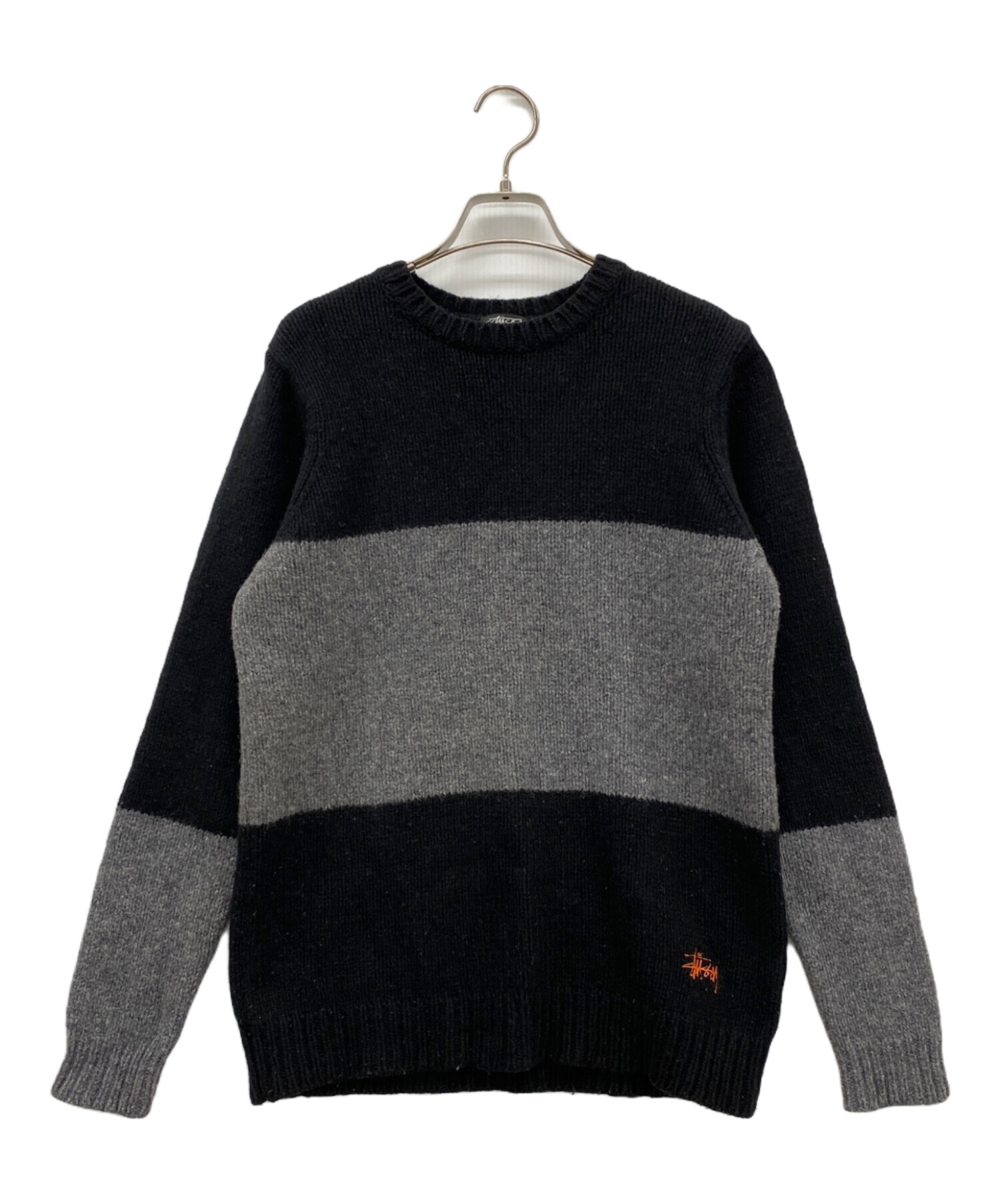 中古・古着通販】stussy (ステューシー) 厚手ニット ブラック サイズ:S 