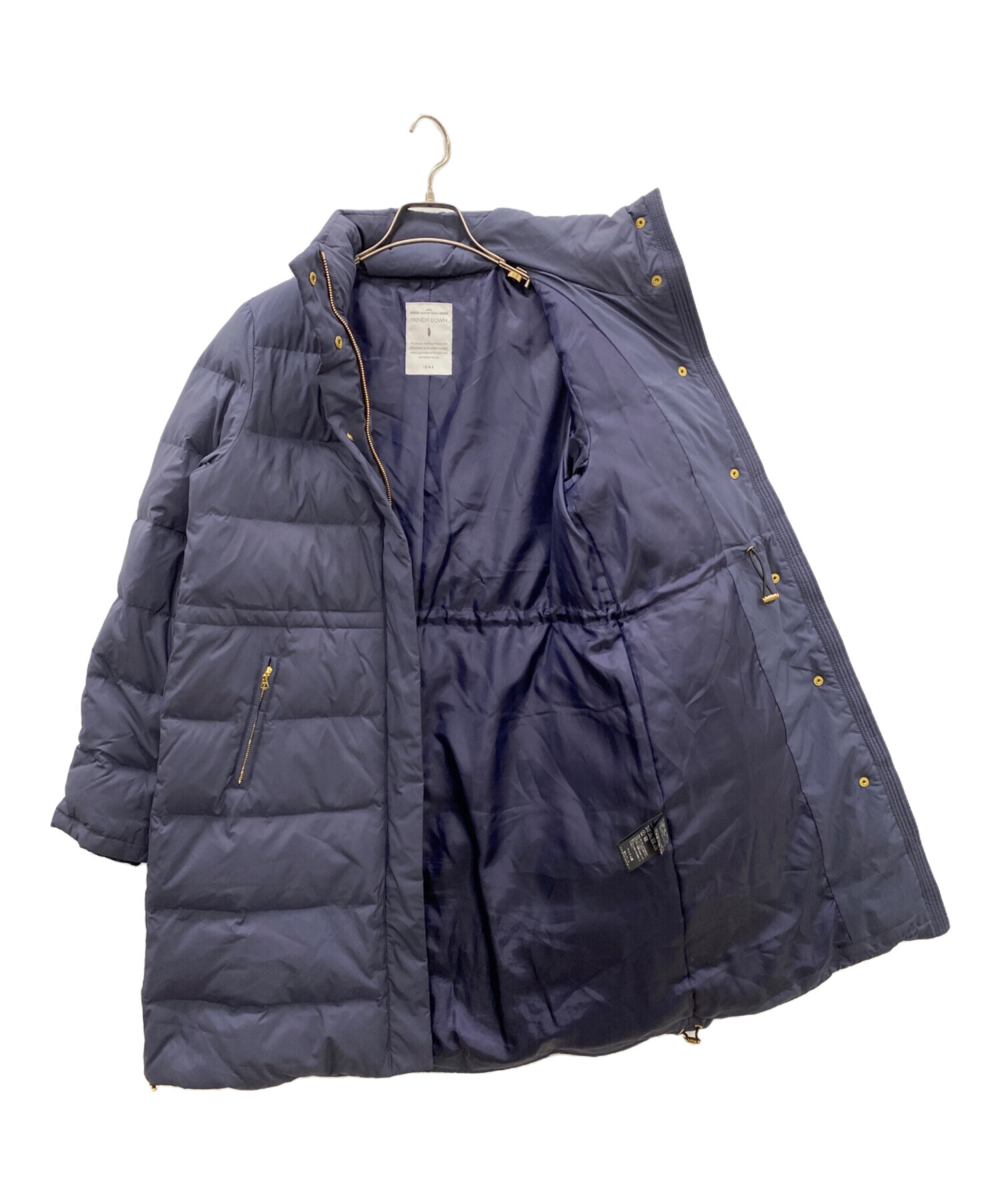 中古・古着通販】IENA (イエナ) ダウンコート ネイビー サイズ:38 