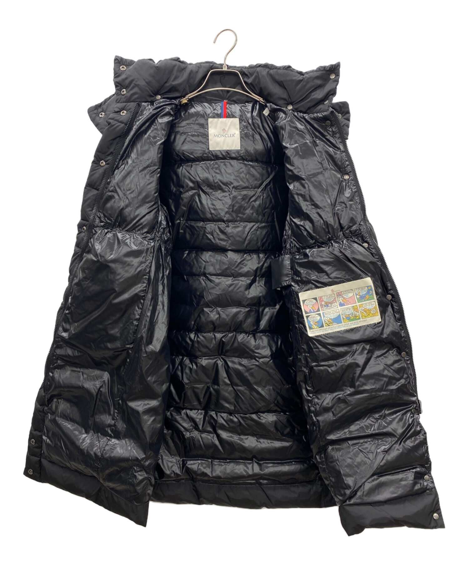 ブラック MONCLER モンクレール コート サイズm メンズ