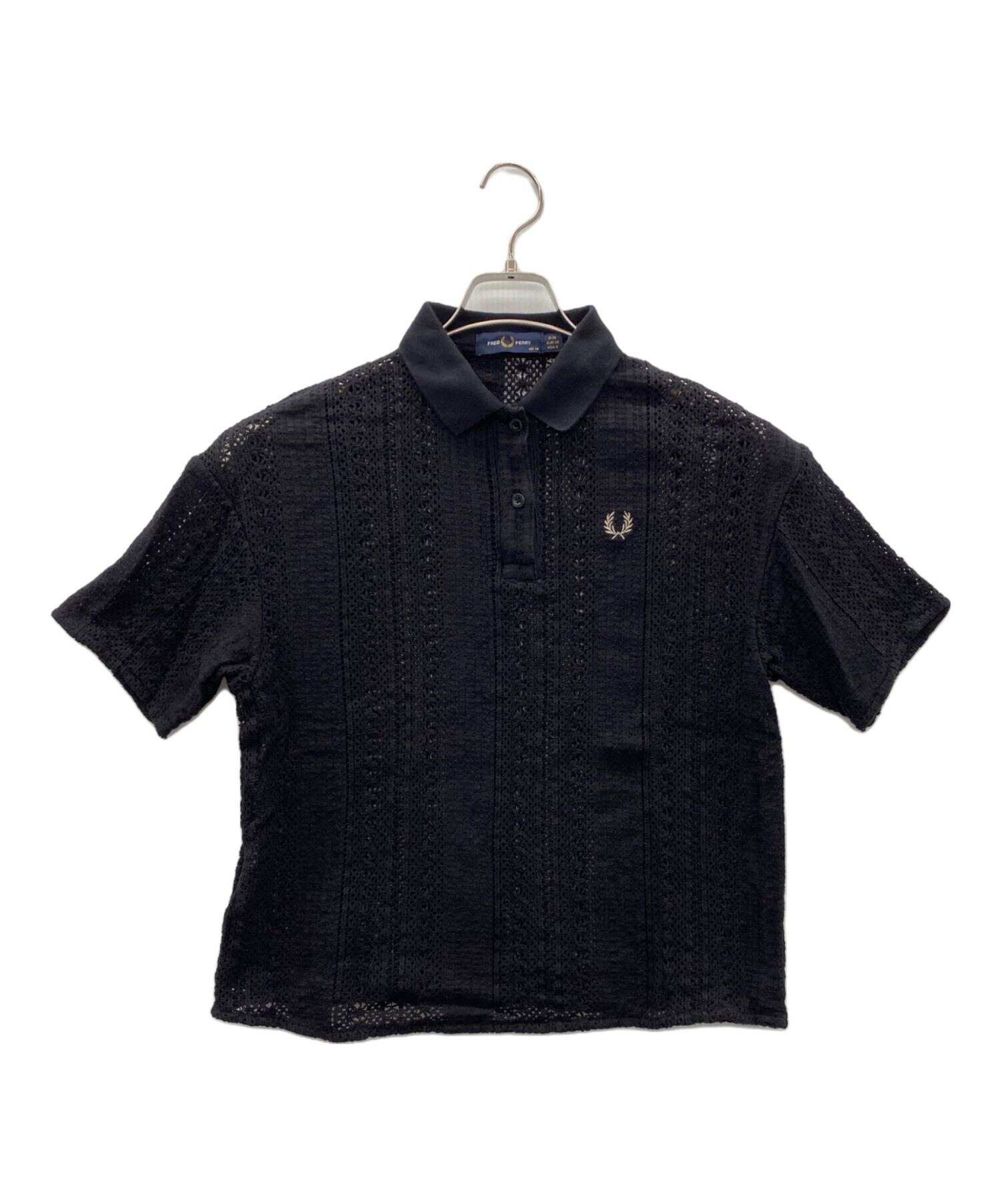中古・古着通販】FRED PERRY (フレッドペリー) ポロシャツ ブラック 