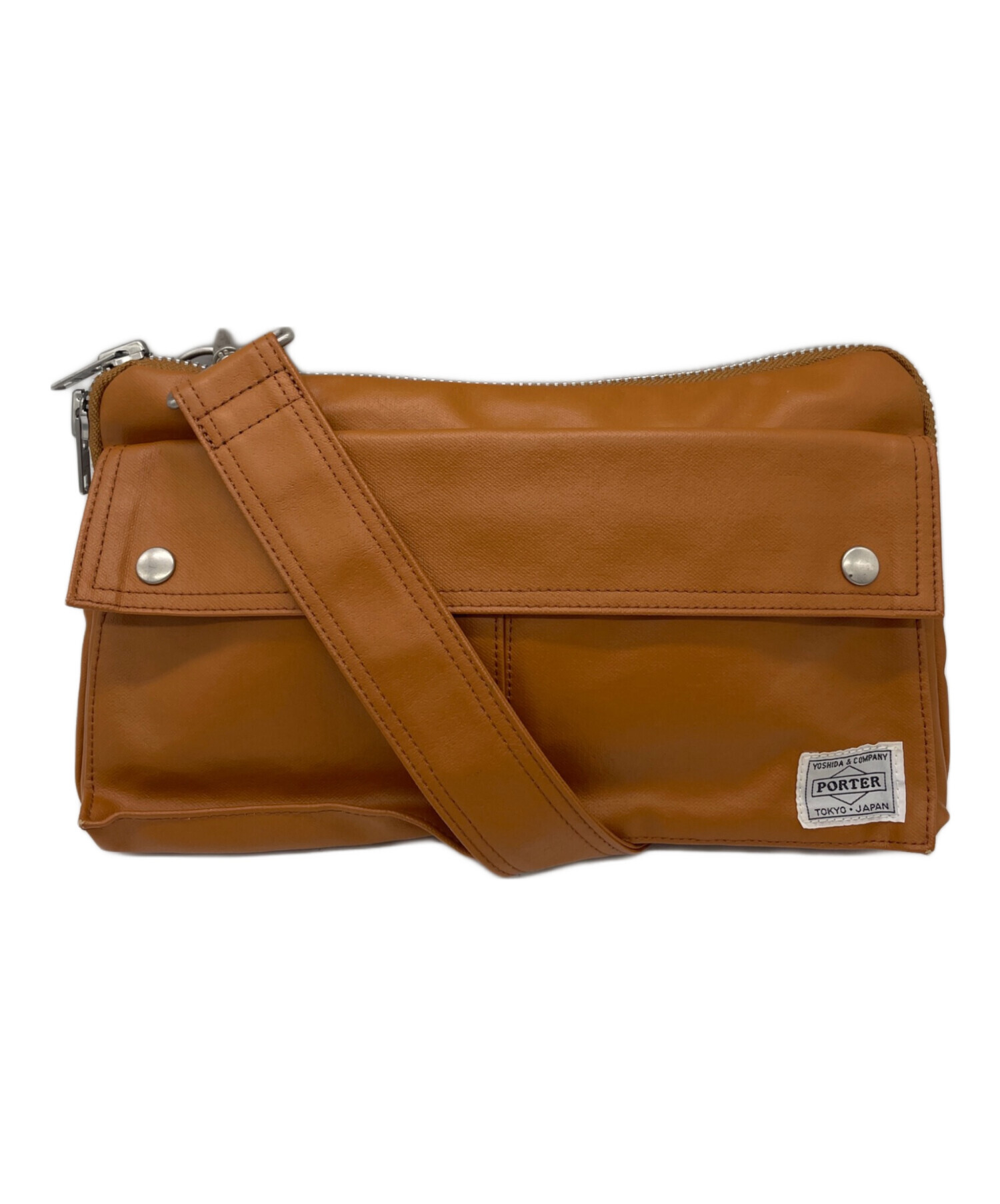 中古・古着通販】PORTER (ポーター) ショルダーバッグ ベージュ 