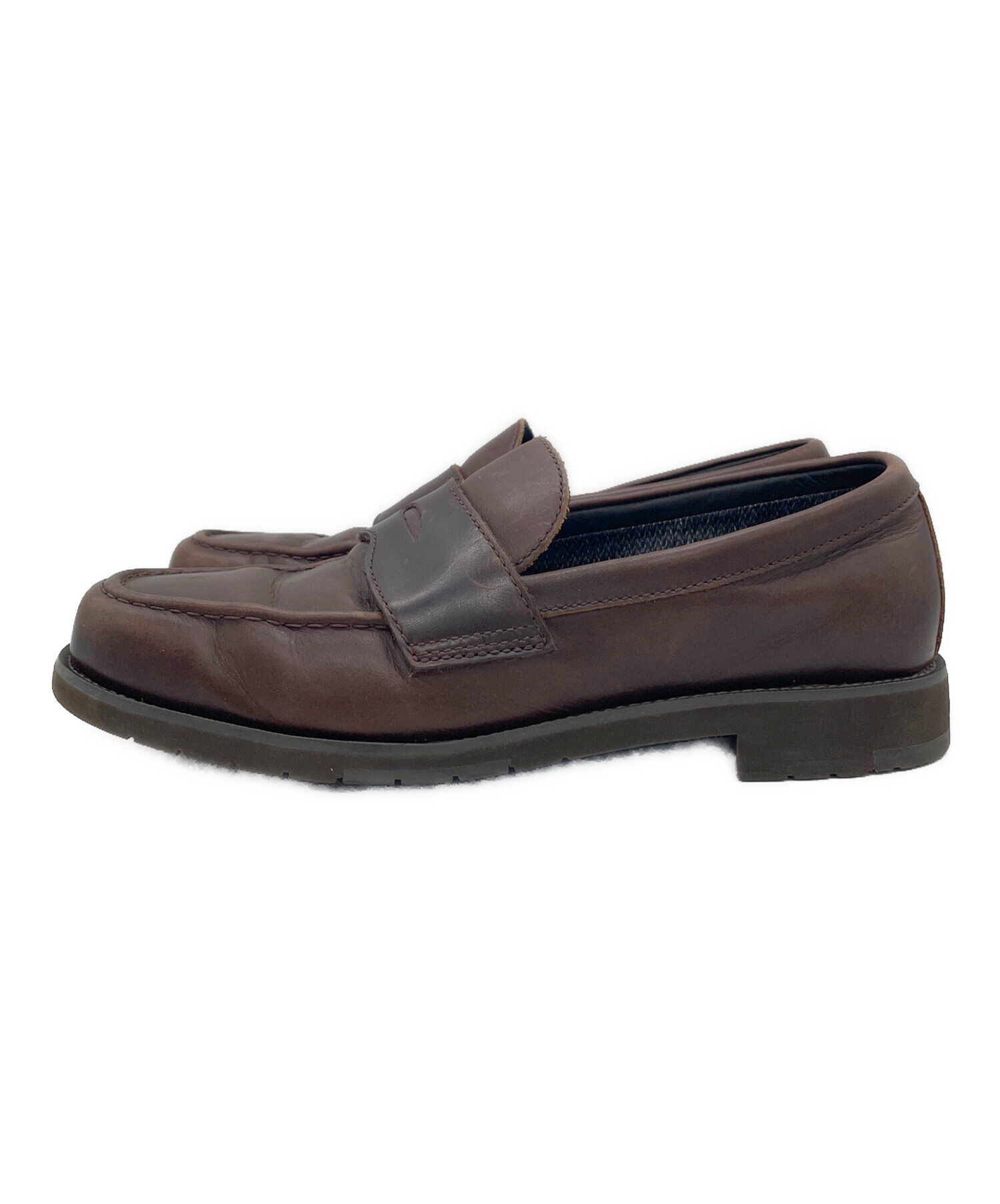 【美品】 REGAL ローファー 茶 Vibram ビブラム レザー REGAL SI□ REGAL リーガル ローファー 茶色 ブラウン 25.5cm メンズ