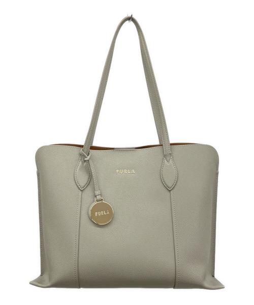 FURLAフルラ　PINピントートバッグ　ベーシックデザイン　中古　グレージュ 中古・古着通販】FURLA (フルラ) トートバッグ ベージュ｜ブランド