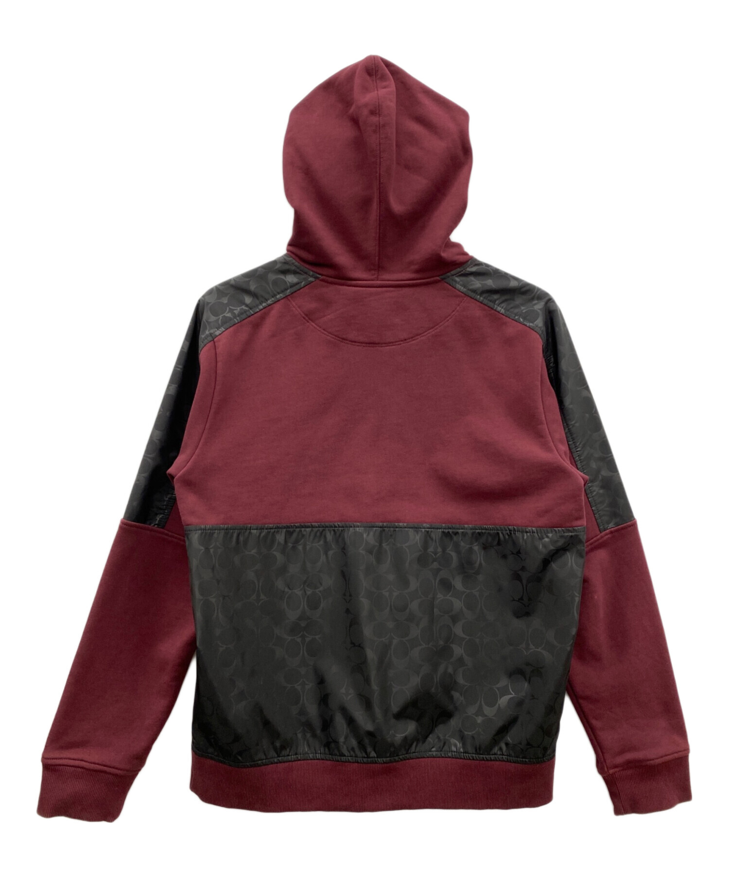 中古・古着通販】COACH (コーチ) パーカー レッド×ブラック サイズ:M 