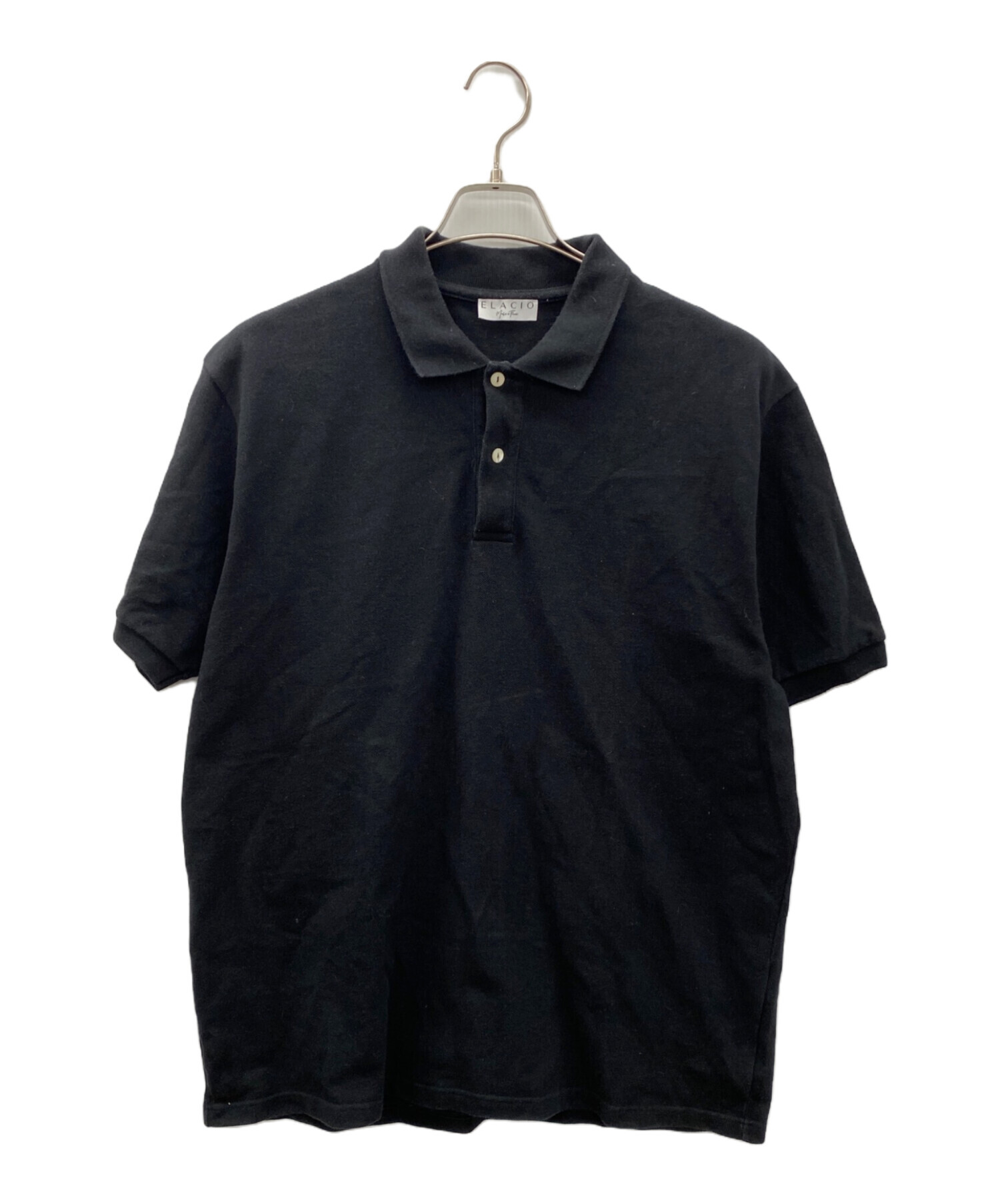 中古・古着通販】ELACIO (エラシオ) ポロシャツ ブラック サイズ:5