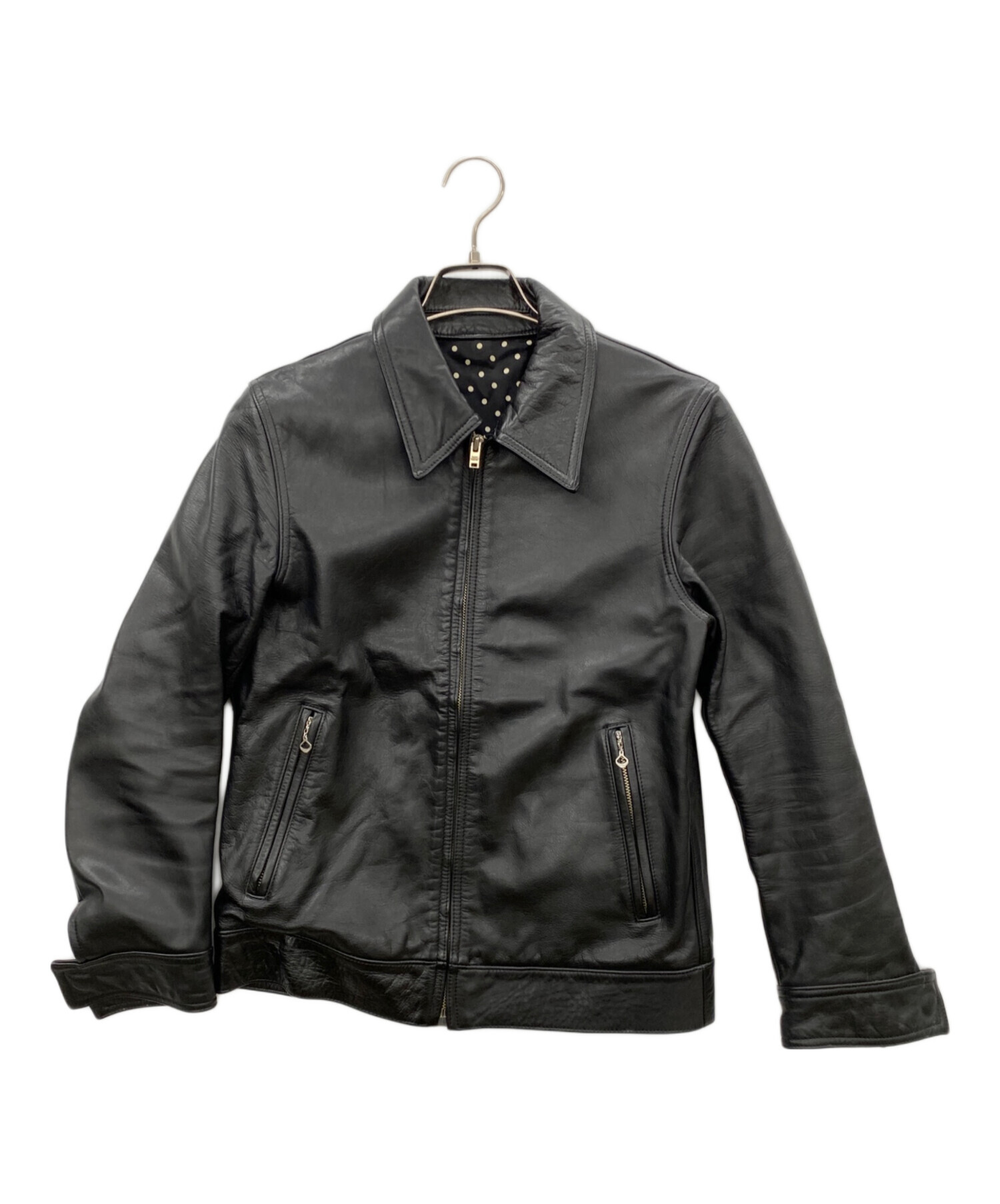 中古・古着通販】WACKO MARIA (ワコマリア) レザージャケット ブラック 