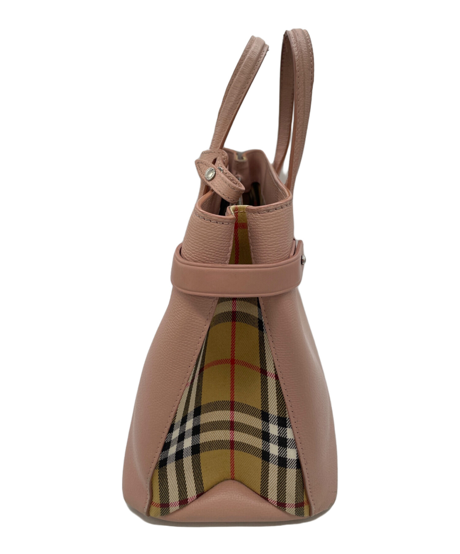 中古・古着通販】BURBERRY (バーバリー) 2WAYショルダーバッグ ピンク