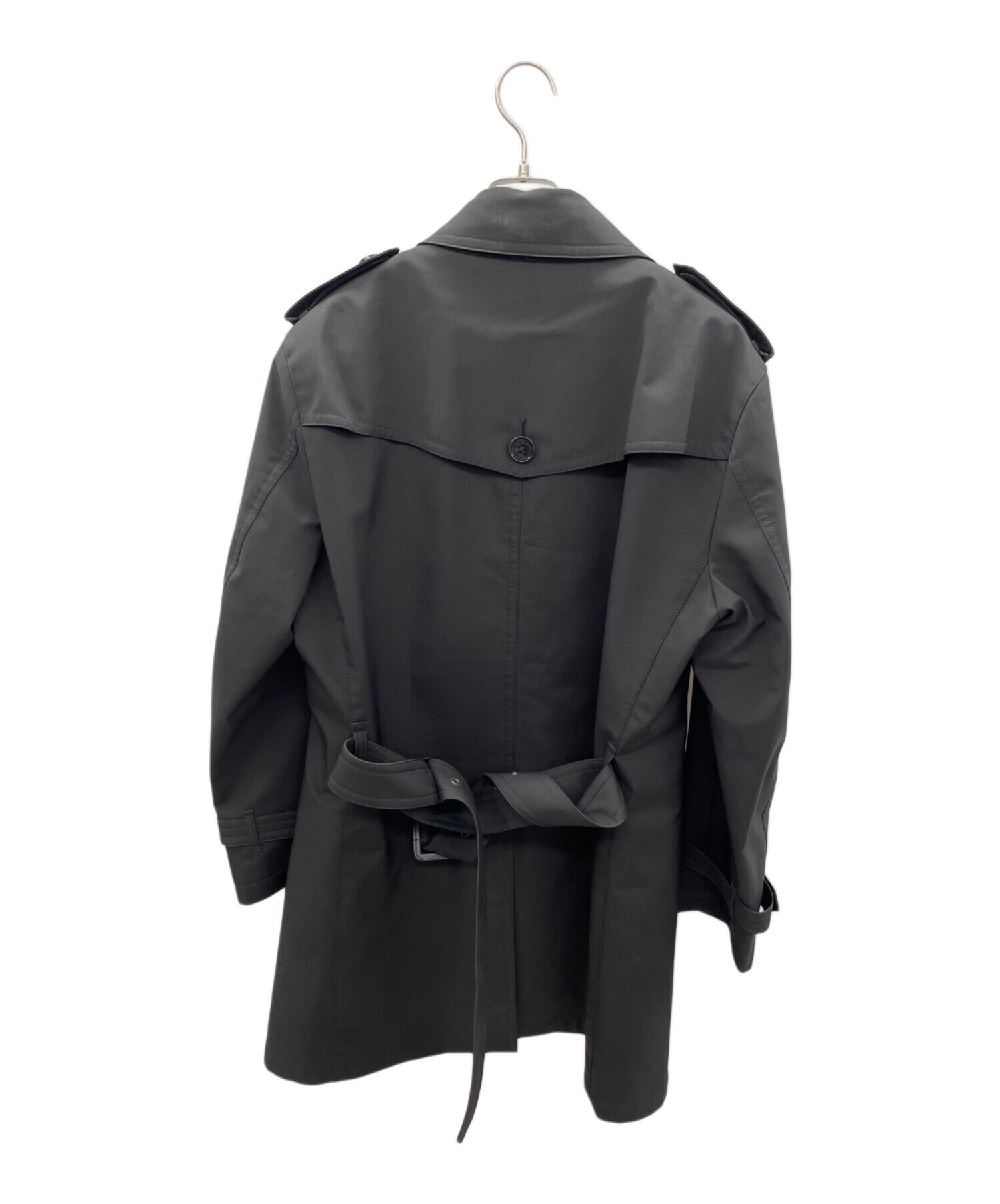 【美品】バーバリーブラックレーベル ダブルトレンチコート ライナー付き ブラック 美品 バーバリーブラックレーベル ダブル トレンチコート 中綿ライナー