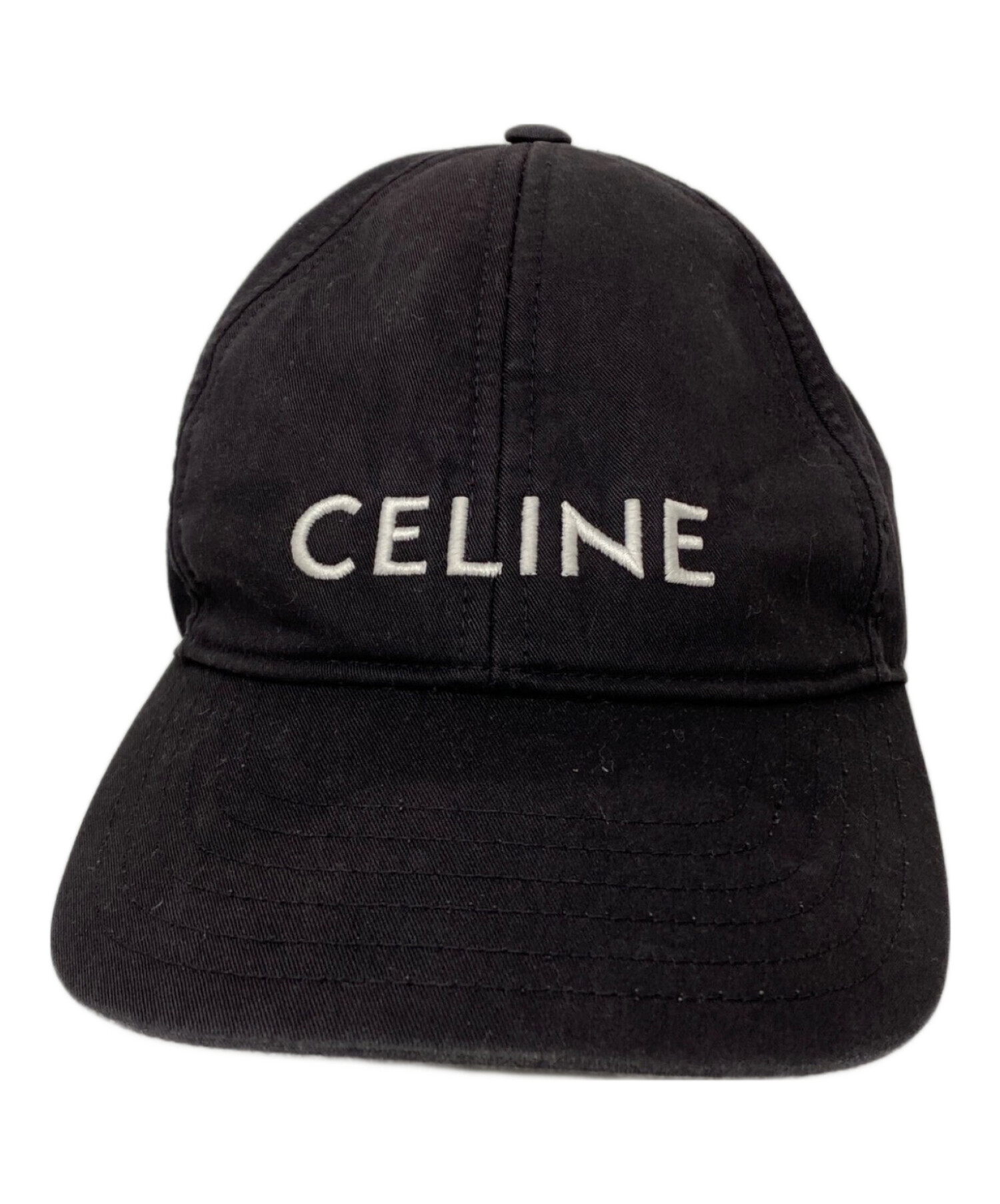 中古・古着通販】CELINE (セリーヌ) キャップ ブラック サイズ:FREE