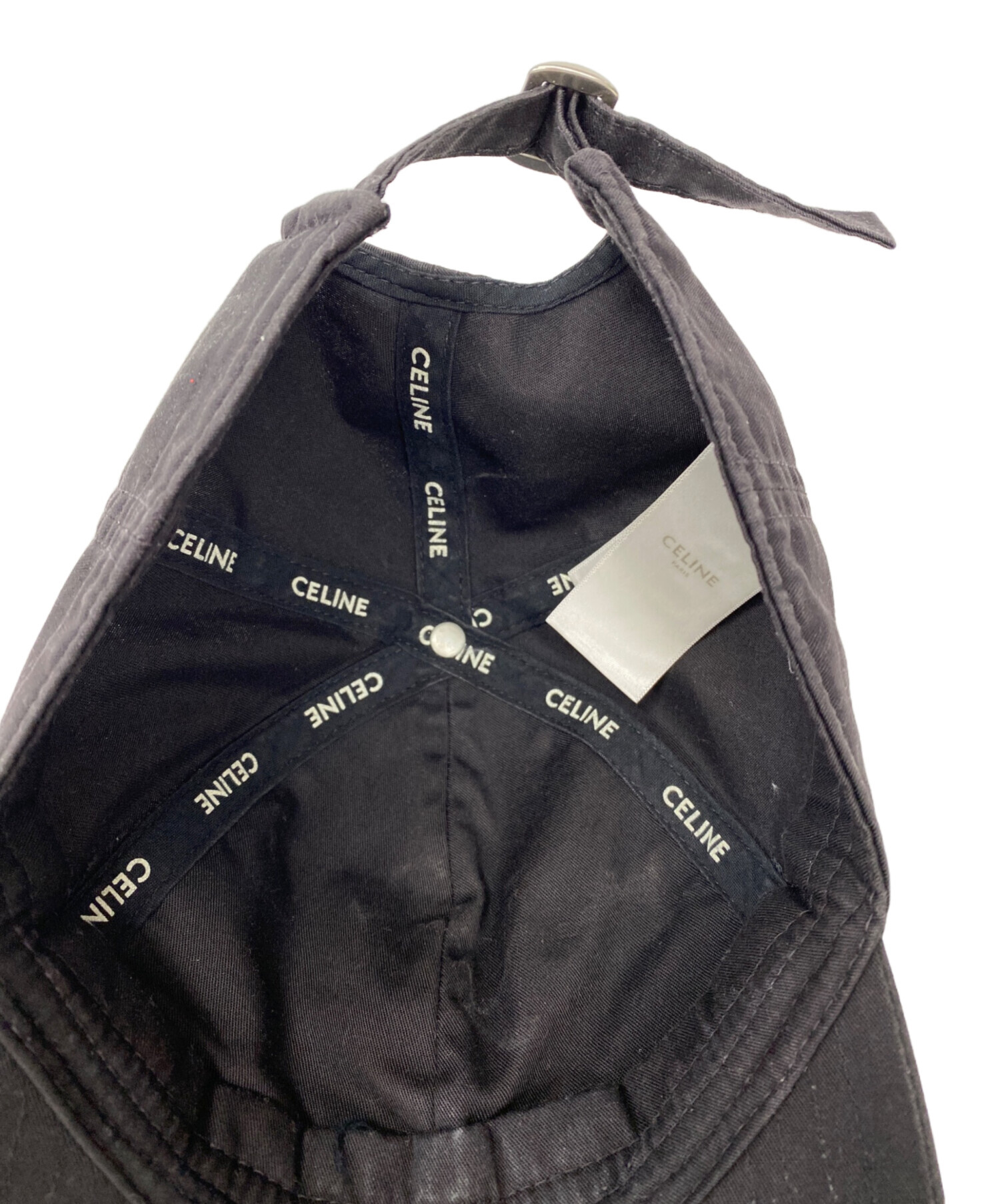 中古・古着通販】CELINE (セリーヌ) キャップ ブラック サイズ:FREE