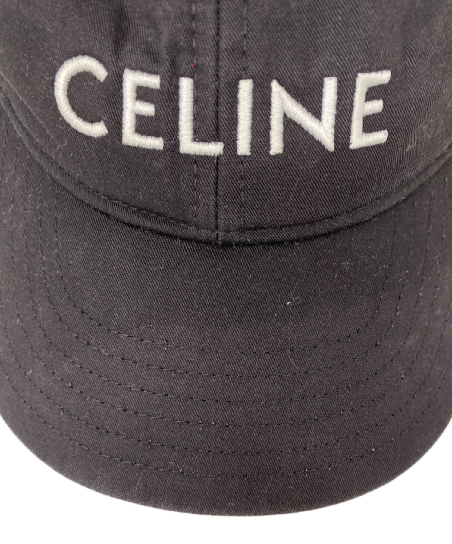 中古・古着通販】CELINE (セリーヌ) キャップ ブラック サイズ:FREE