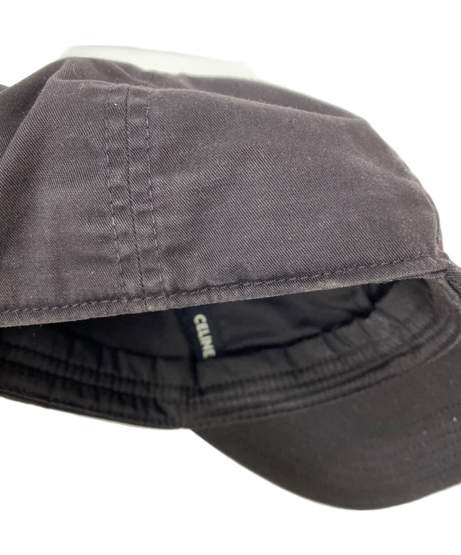中古・古着通販】CELINE (セリーヌ) キャップ ブラック サイズ:FREE