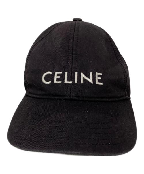 セリーヌブラック キャップ 中古・古着通販】CELINE (セリーヌ) キャップ ブラック サイズ:FREE