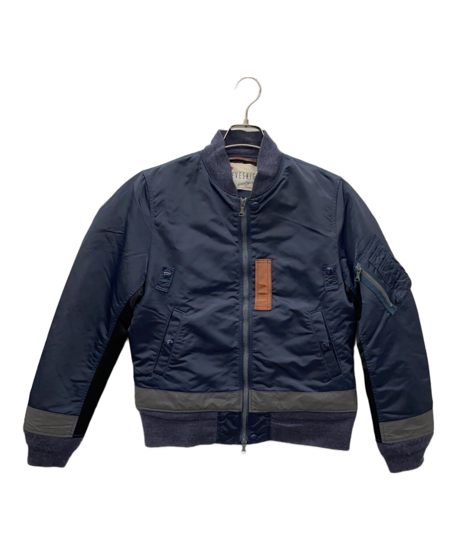 中古・古着通販】SEVESKIG (セヴシグ) MA-1ジャケット ネイビー