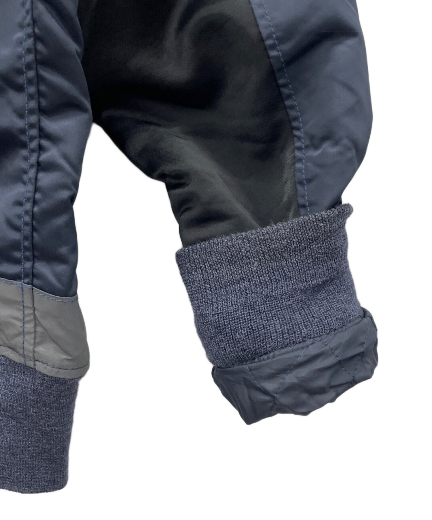 中古・古着通販】SEVESKIG (セヴシグ) MA-1ジャケット ネイビー サイズ