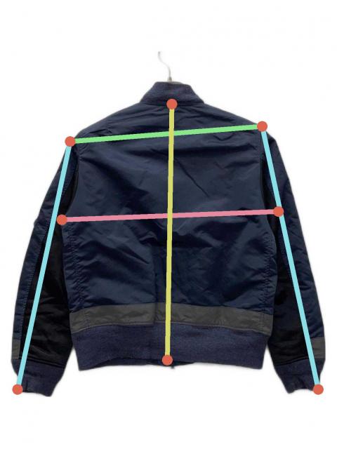 中古・古着通販】SEVESKIG (セヴシグ) MA-1ジャケット ネイビー サイズ
