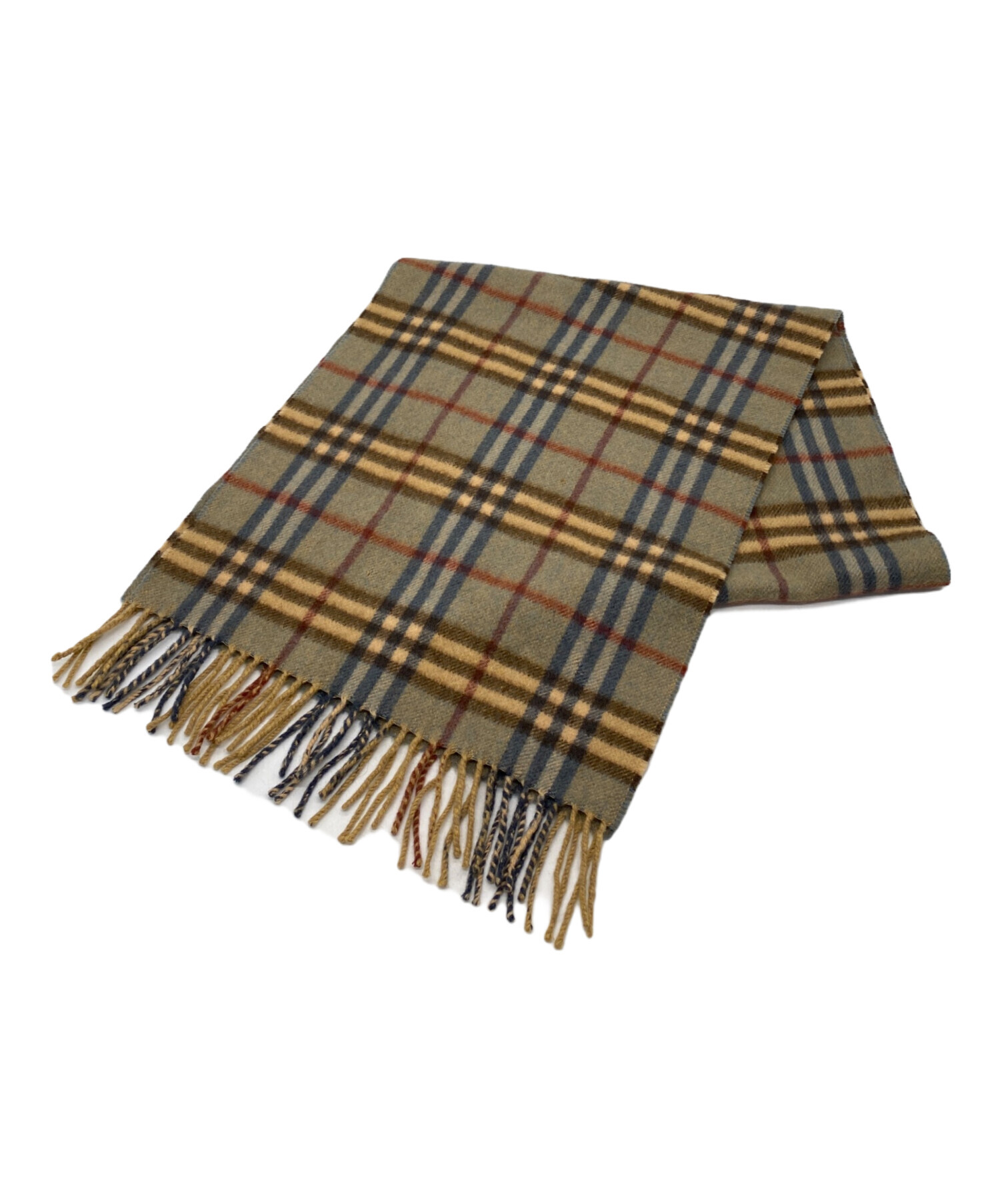 イギリス製Burberry バーバリー定番ノバチェック男女兼用カシミヤ