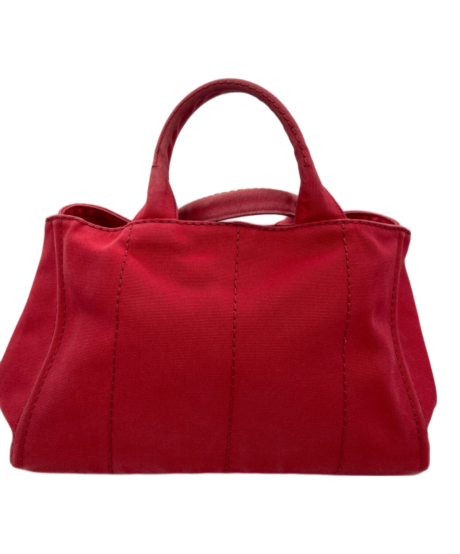 PRADA レッド トートバッグ 中古・古着通販】PRADA (プラダ) トートバッグ レッド｜ブランド・古着