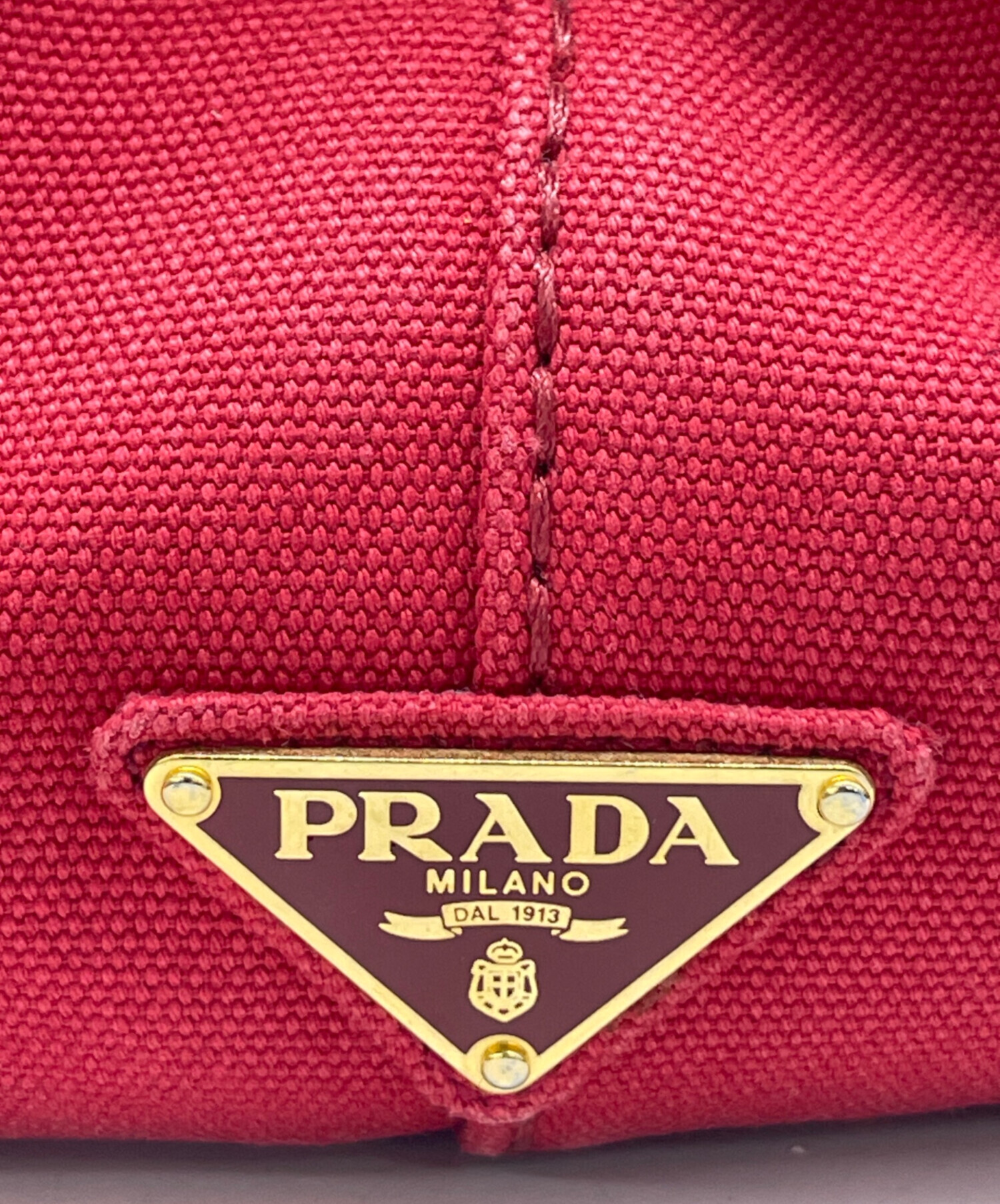 中古・古着通販】PRADA (プラダ) トートバッグ レッド｜ブランド・古着