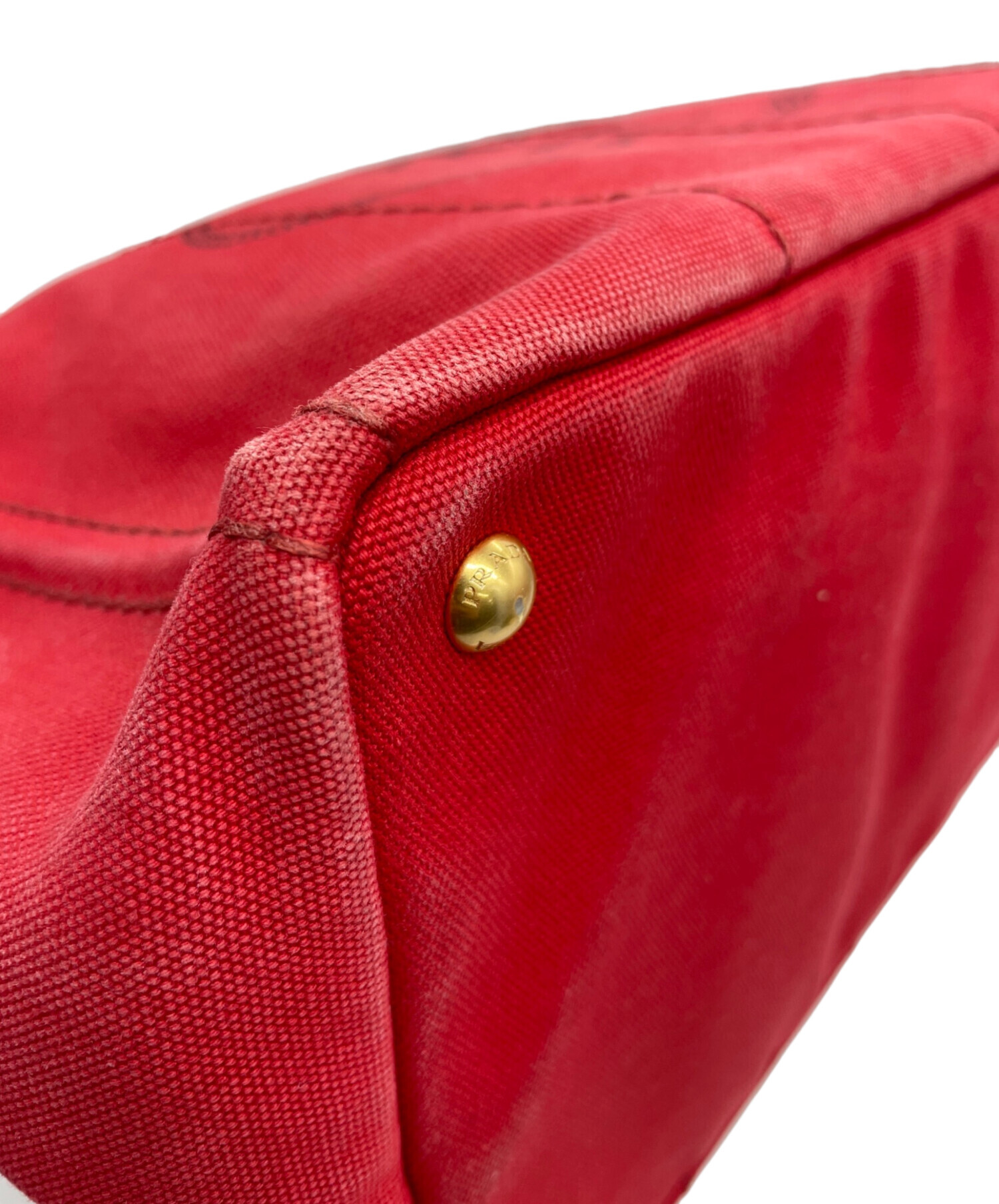 中古・古着通販】PRADA (プラダ) トートバッグ レッド｜ブランド・古着