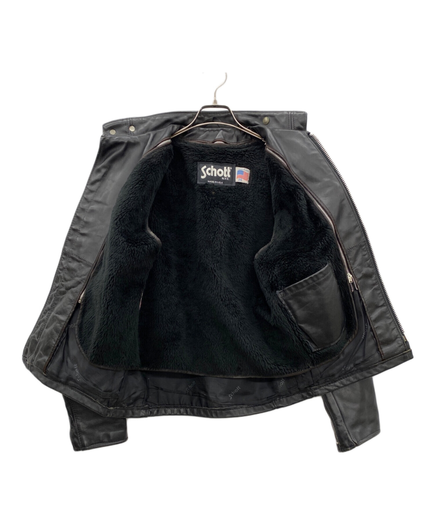 中古・古着通販】Schott (ショット) シングルレザージャケット