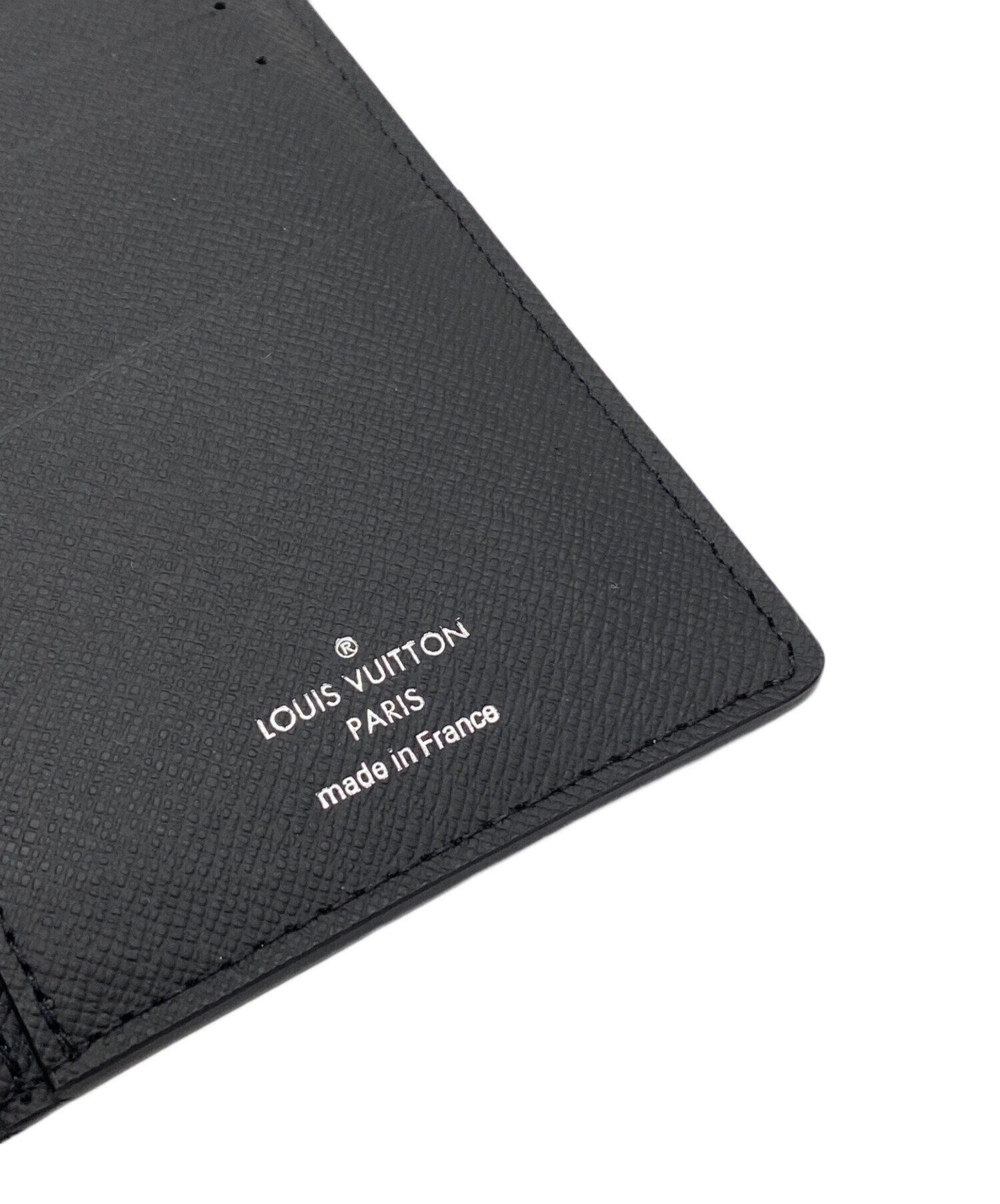 未使用品 LOUIS VUITTON ブラックレザー長財布 中古・古着通販】LOUIS VUITTON (ルイ ヴィトン) 長財布 ブラック