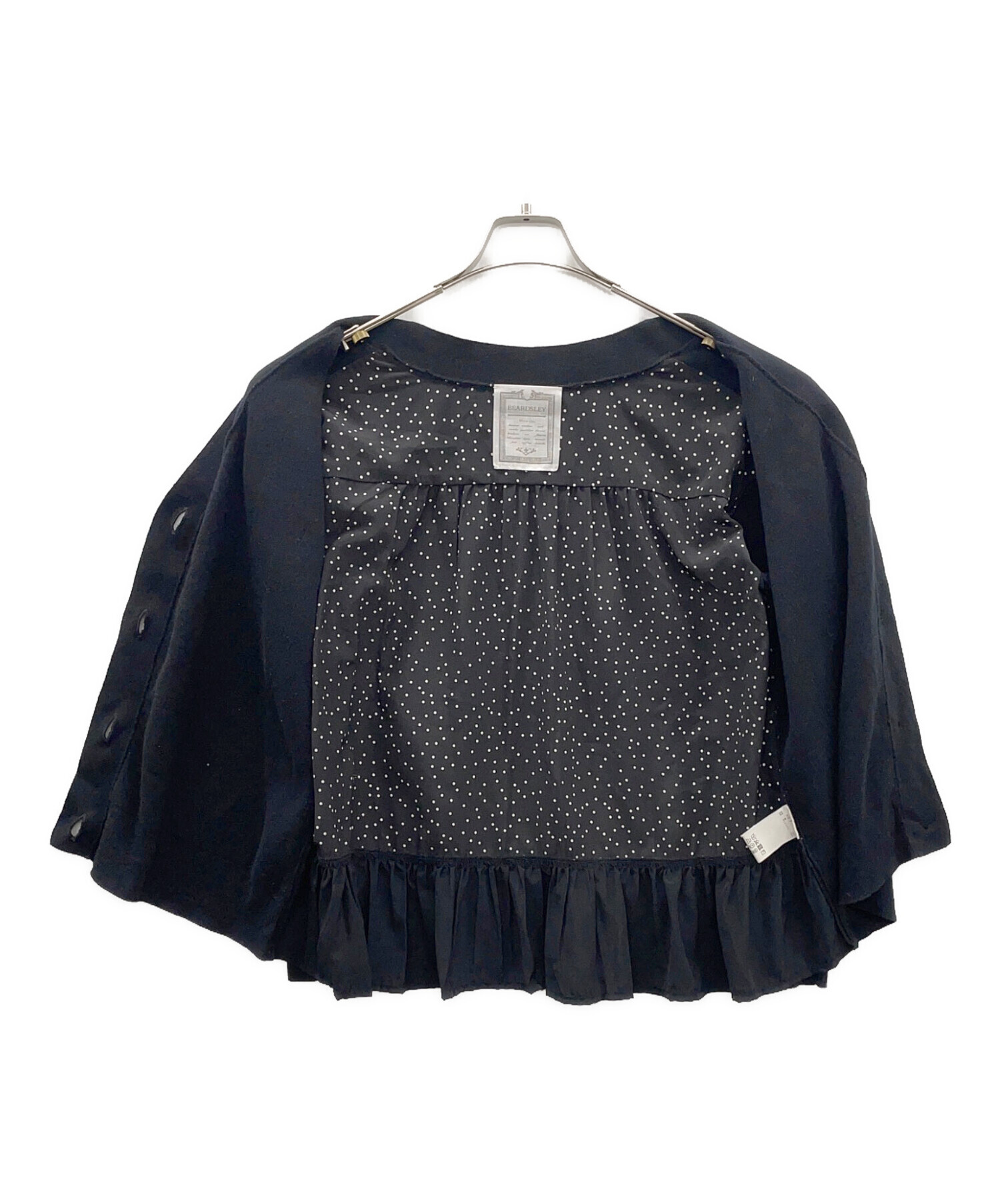 中古・古着通販】BEARDSLEY (ビアズリー) 厚手カーディガン ブラック