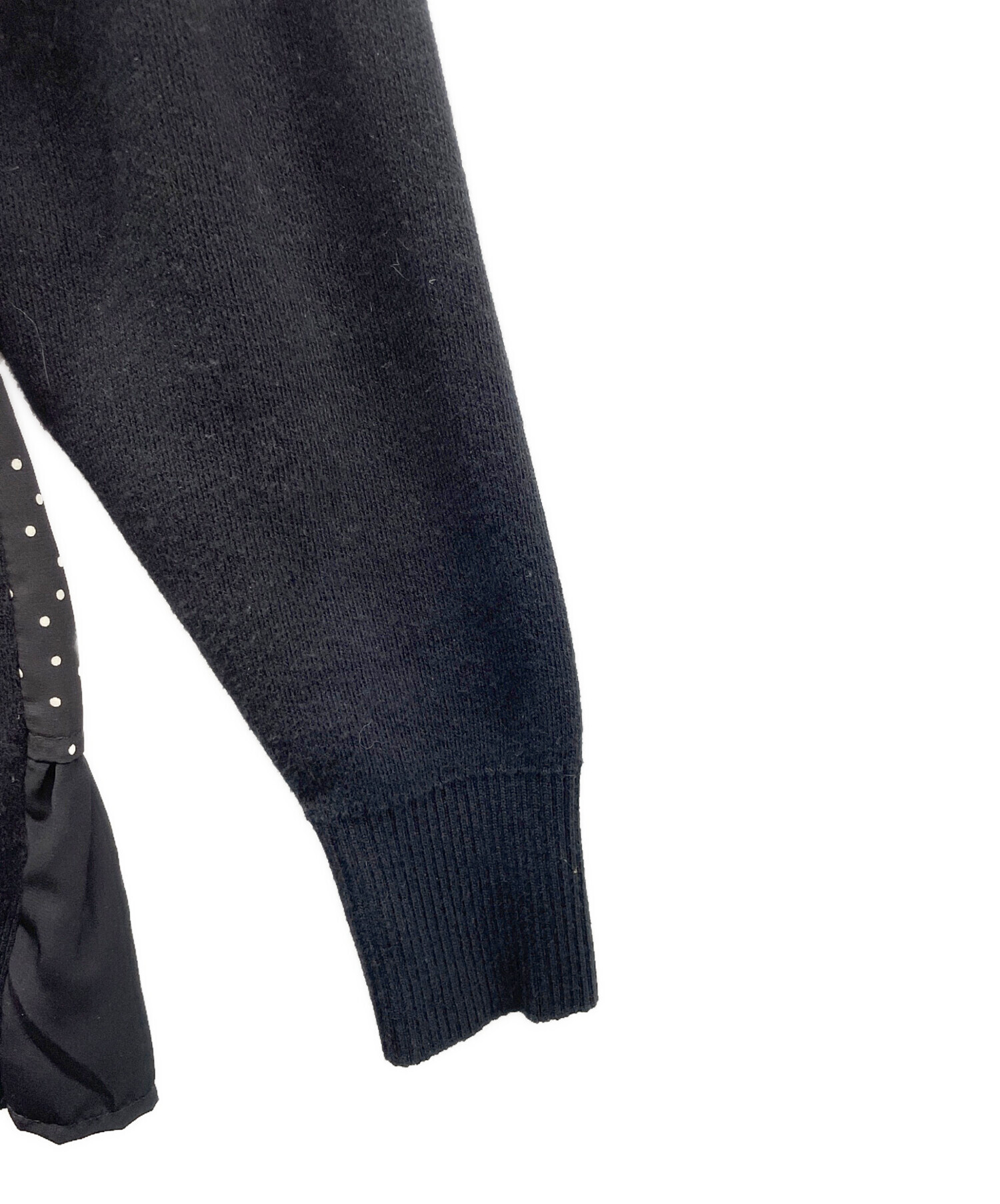 中古・古着通販】BEARDSLEY (ビアズリー) 厚手カーディガン ブラック