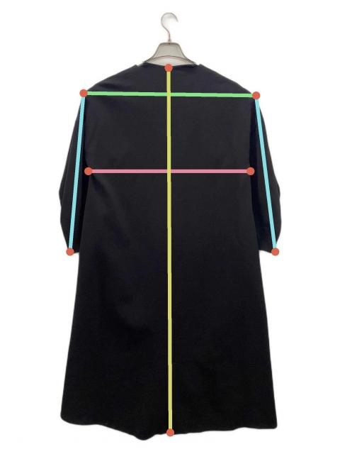 中古・古着通販】ENFOLD (エンフォルド) 長袖ワンピース ブラック