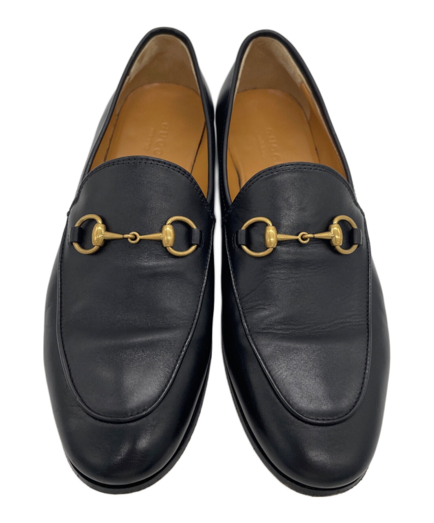 中古・古着通販】GUCCI (グッチ) ホースビットローファー ブラック