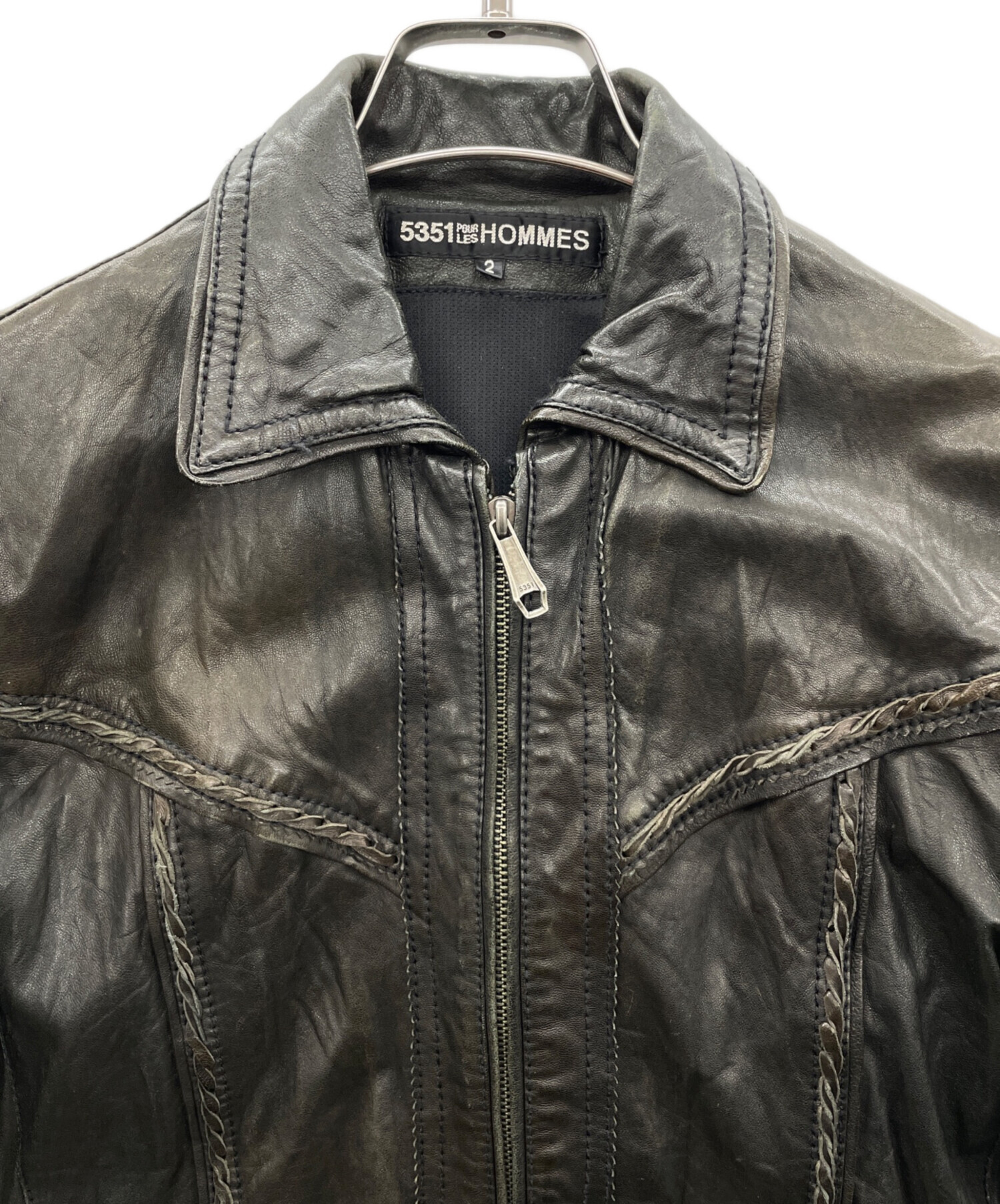 中古・古着通販】5351 pour les hommes (5351プールオム) レザー