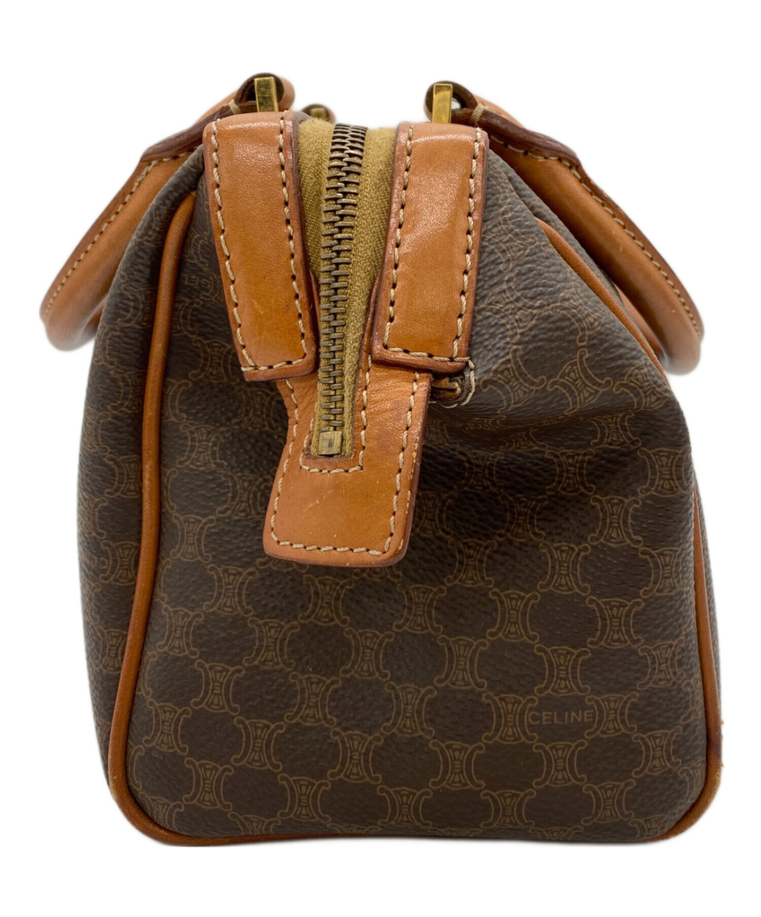 CELINE ブラウン ミニハンドバッグ　レア 中古・古着通販】CELINE (セリーヌ) ミニハンドバッグ ブラウン