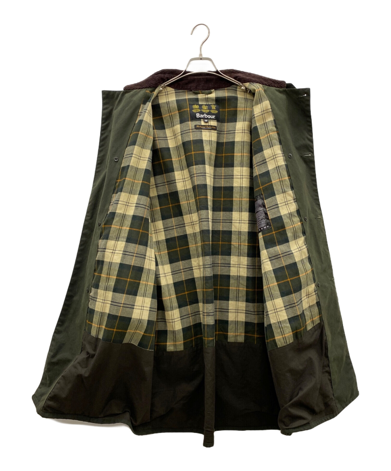中古・古着通販】Barbour (バブアー) オイルドコート オリーブ サイズ