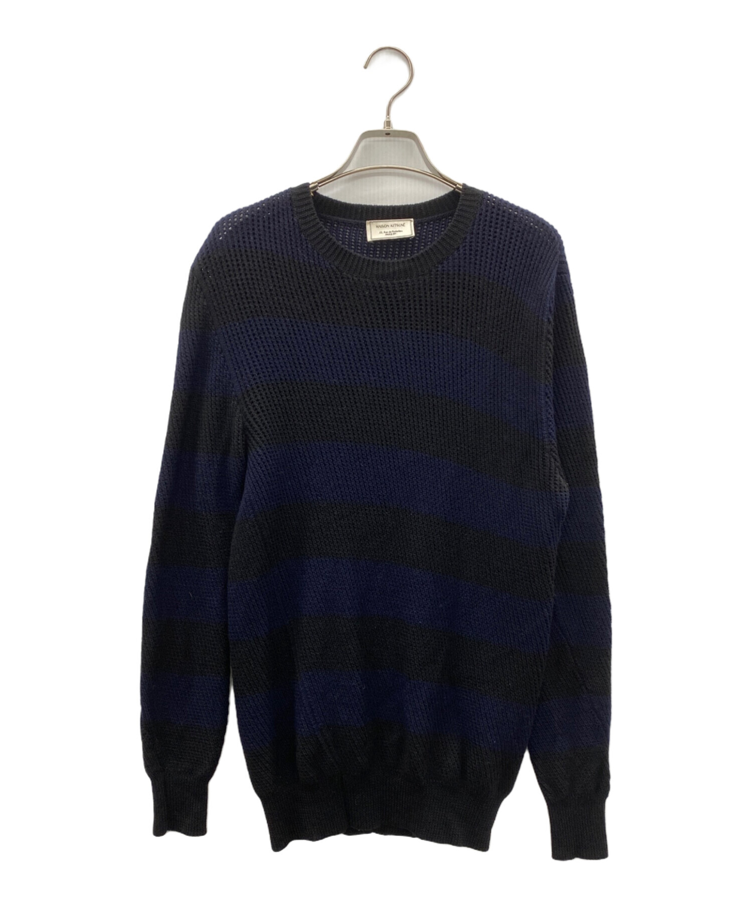 中古・古着通販】maison kitsune (メゾンキツネ) ニット ネイビー 