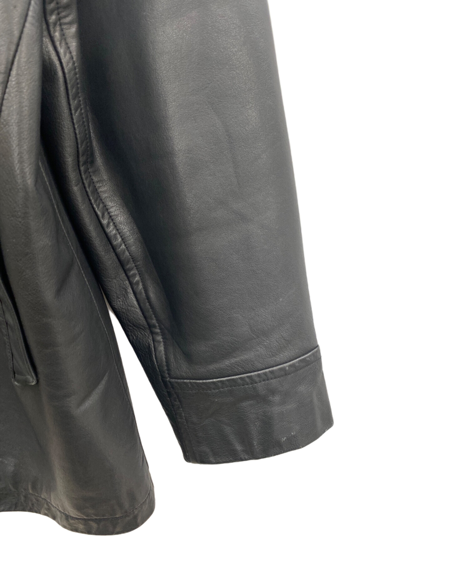 中古・古着通販】OLD GAP (オールドギャップ) レザーカーコート