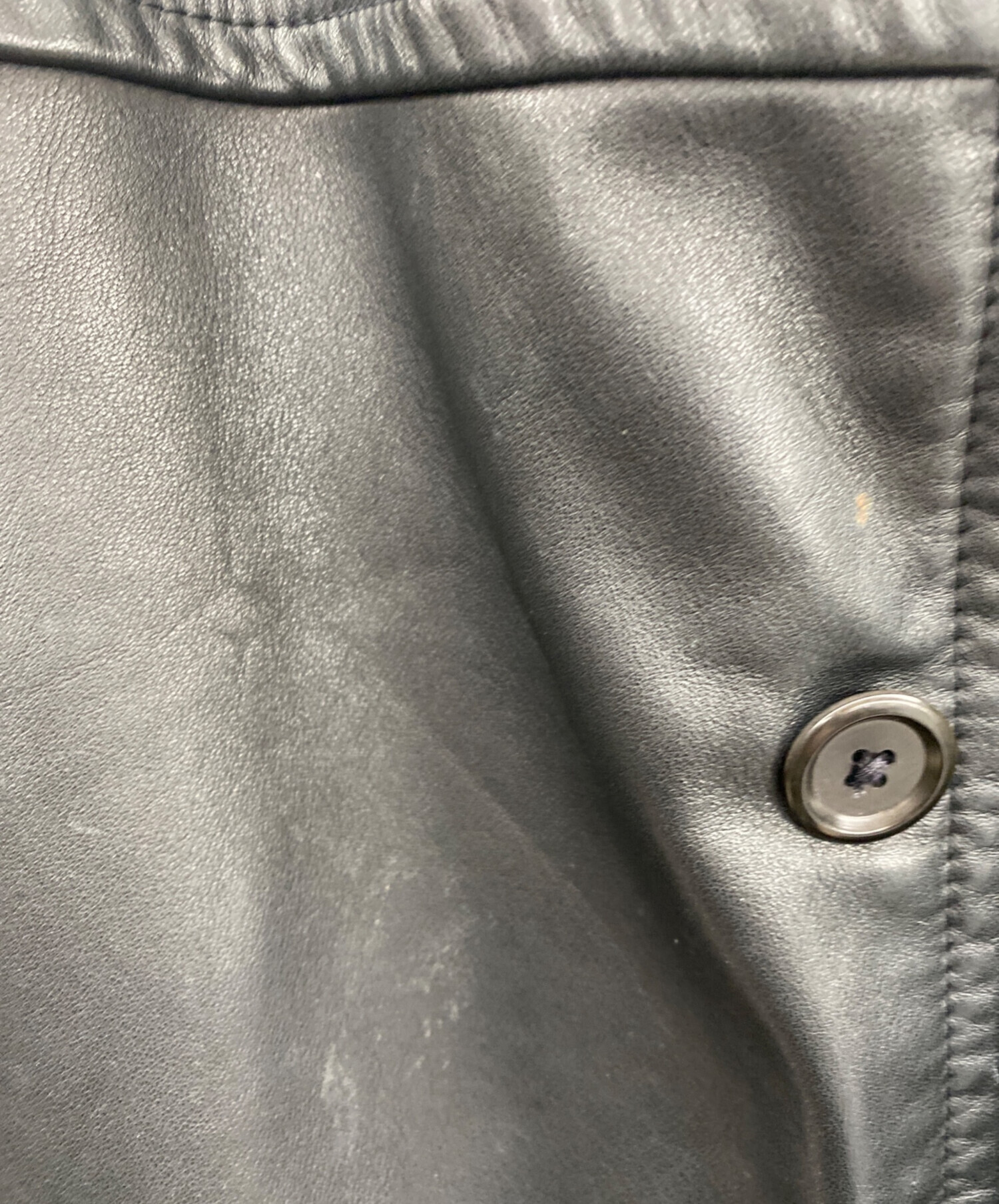 中古・古着通販】OLD GAP (オールドギャップ) レザーカーコート