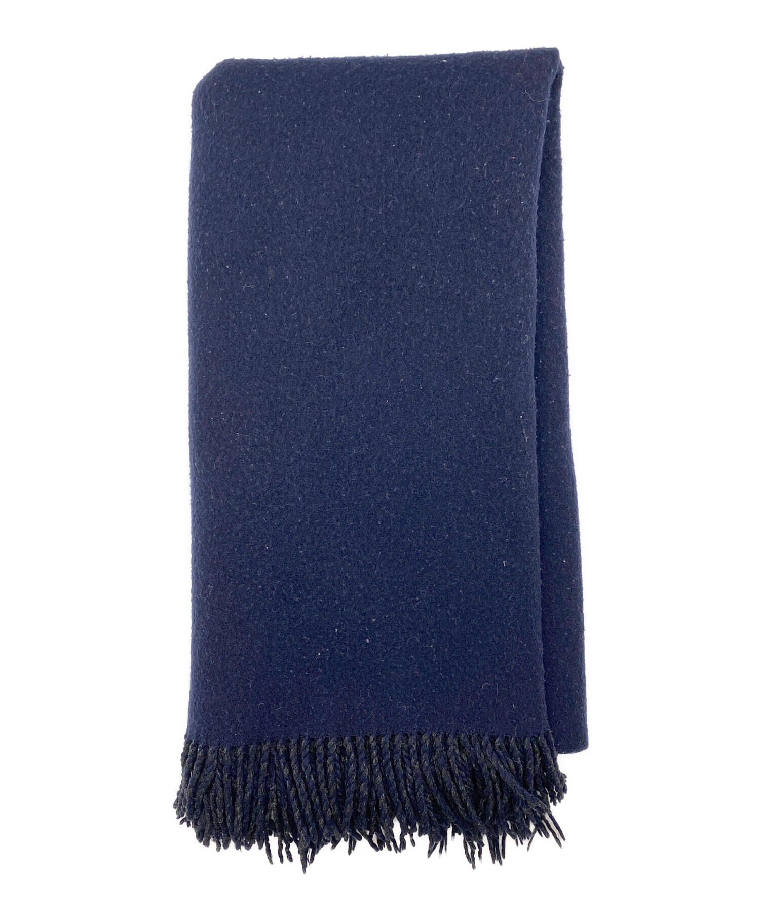 【美品】コムデギャルソン オム　縮絨ウール 大判マフラー　切り替え　ストール 美品】コムデギャルソン オム 縮絨ウール 大判マフラー 切り替え