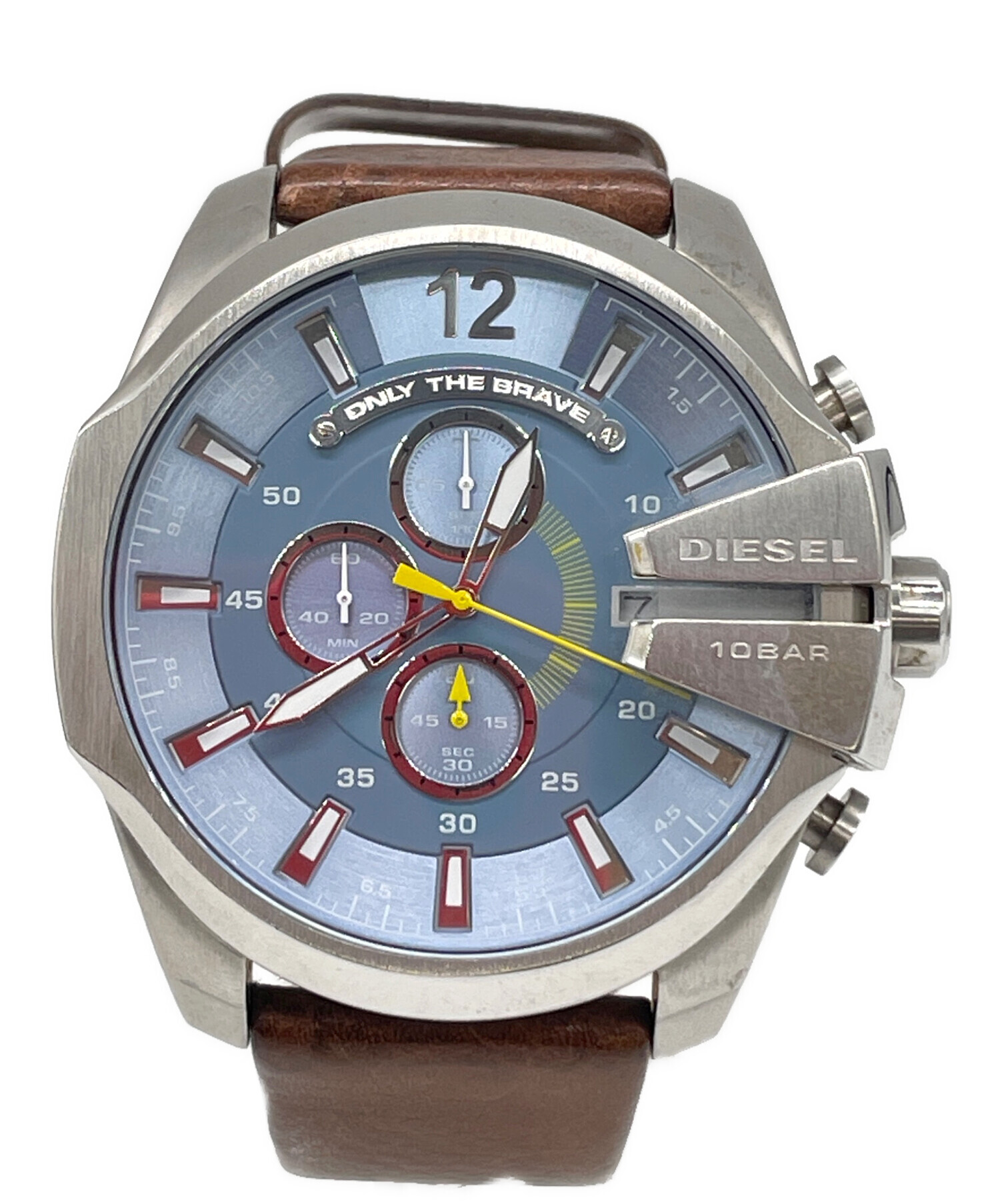 DIESEL クロノグラフ腕時計 5本 中古・古着通販】DIESEL (ディーゼル) クロノグラフ スカイブルー