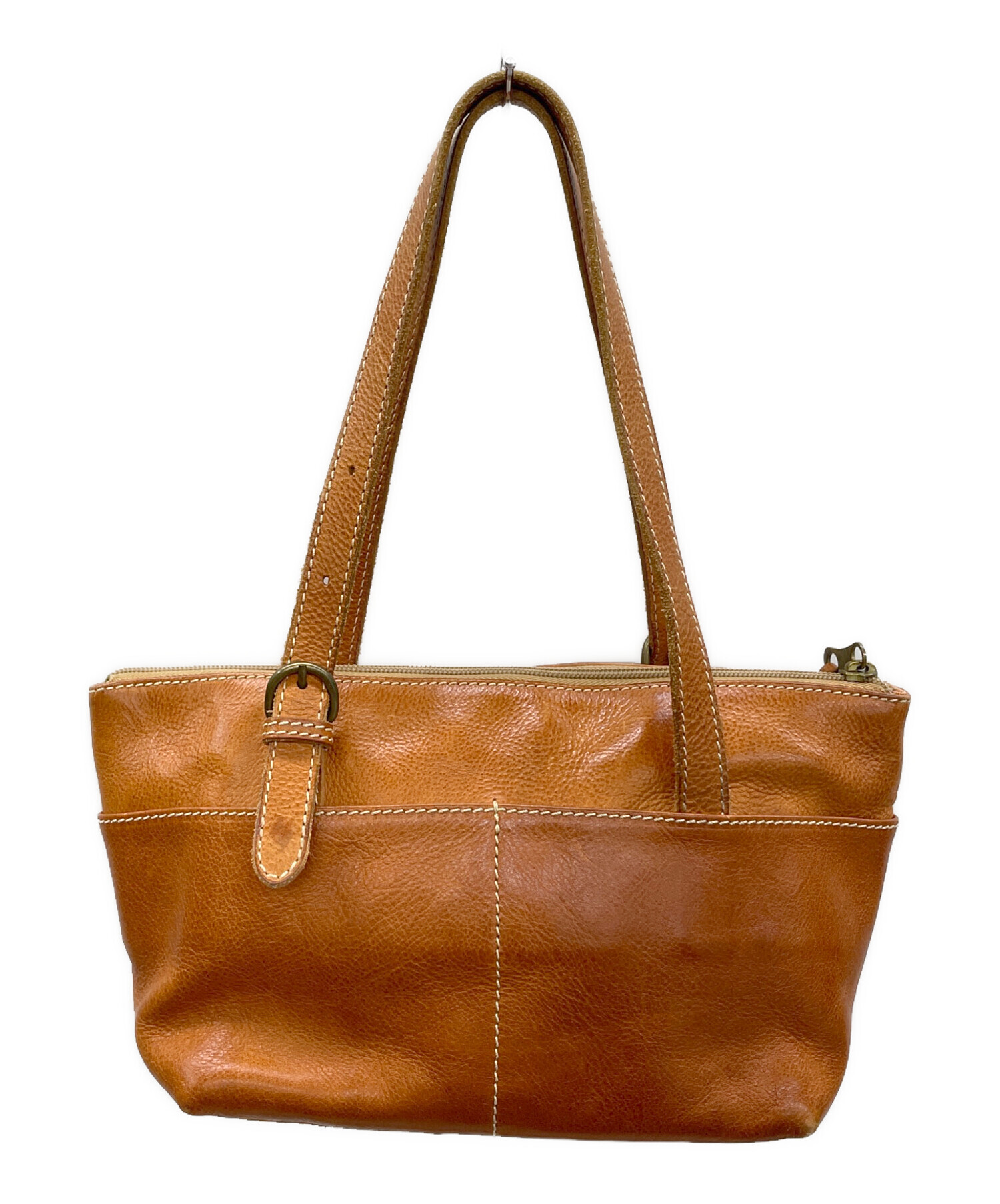 IL BISONTE ブラウン ハンドバッグ 中古・古着通販】IL BISONTE (イル ビゾンテ) ハンドバッグ ブラウン