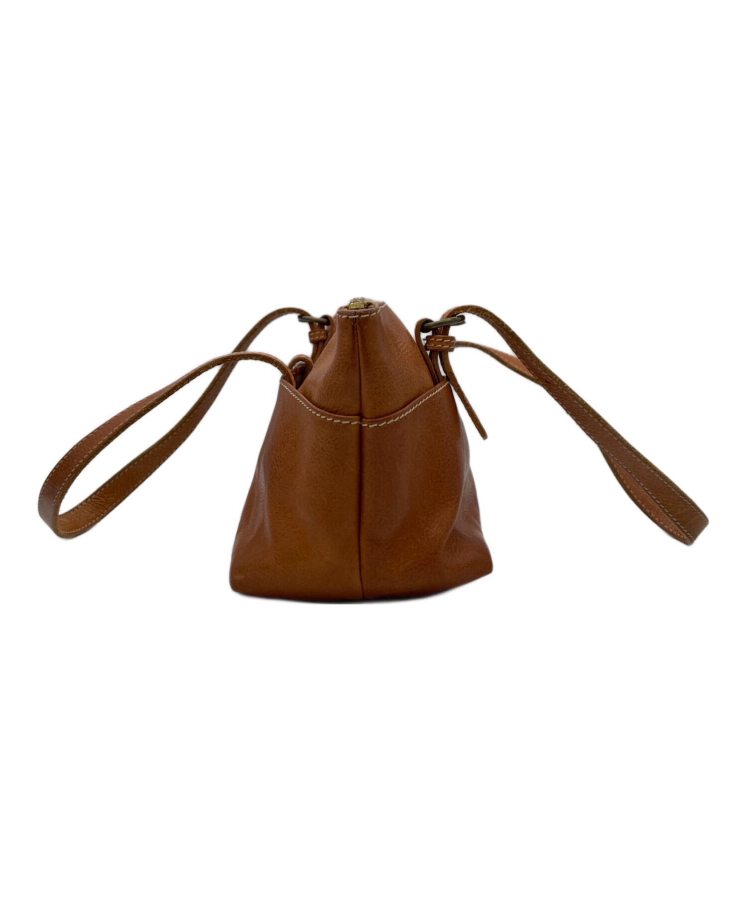 IL BISONTE ブラウン ハンドバッグ 中古・古着通販】IL BISONTE (イル ビゾンテ) ハンドバッグ ブラウン