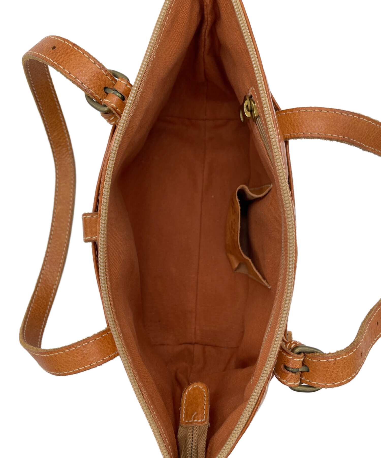 中古・古着通販】IL BISONTE (イル ビゾンテ) ハンドバッグ ブラウン