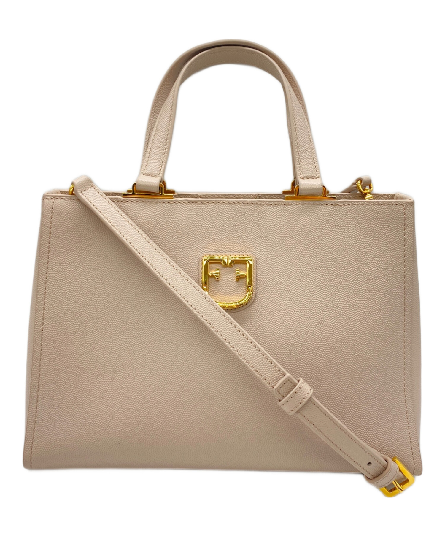 中古・古着通販】FURLA (フルラ) ハンドバッグ ベージュ｜ブランド